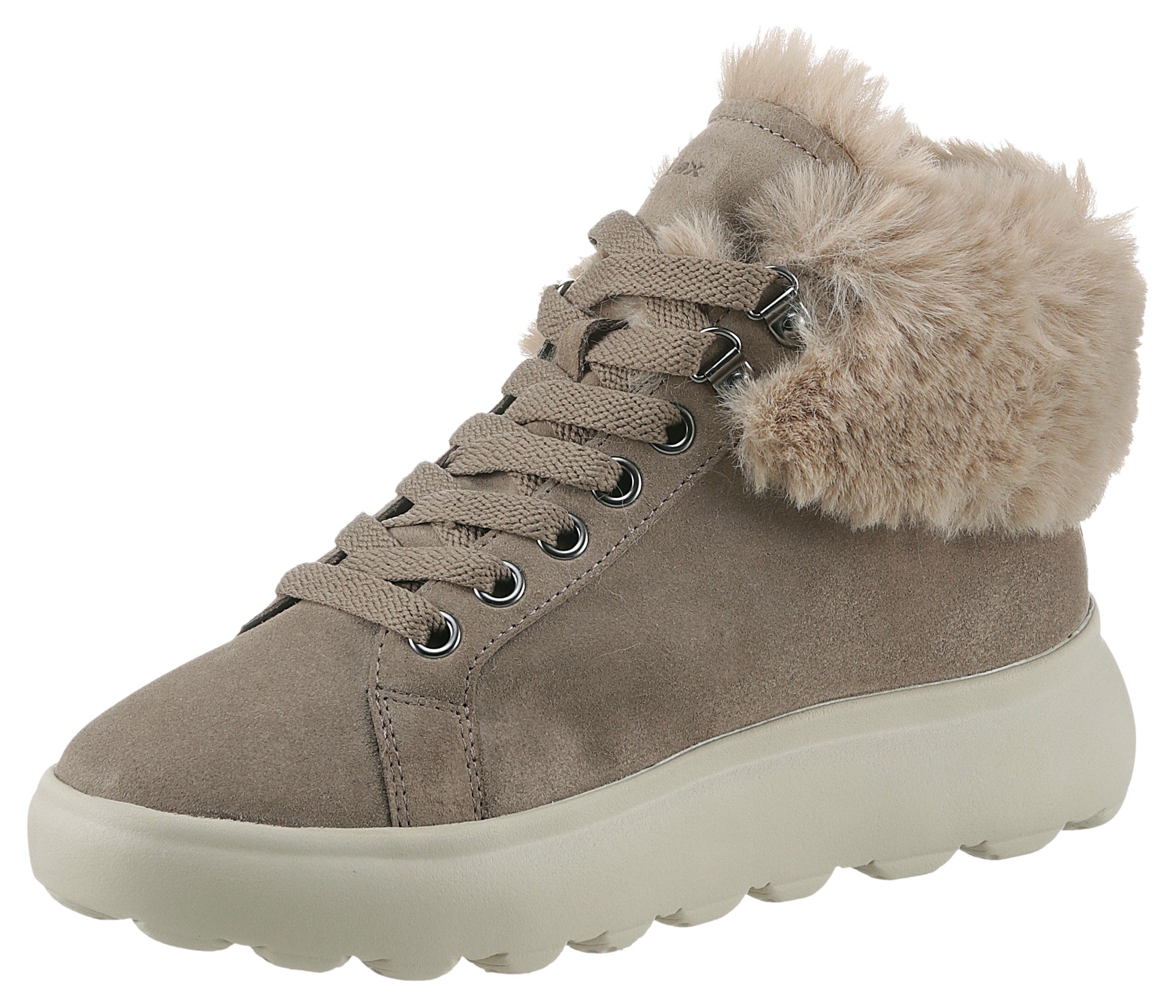 Geox Winterlaarzen D SPHERICA High top sneaker, veterschoenen, winterboots met plateauzool