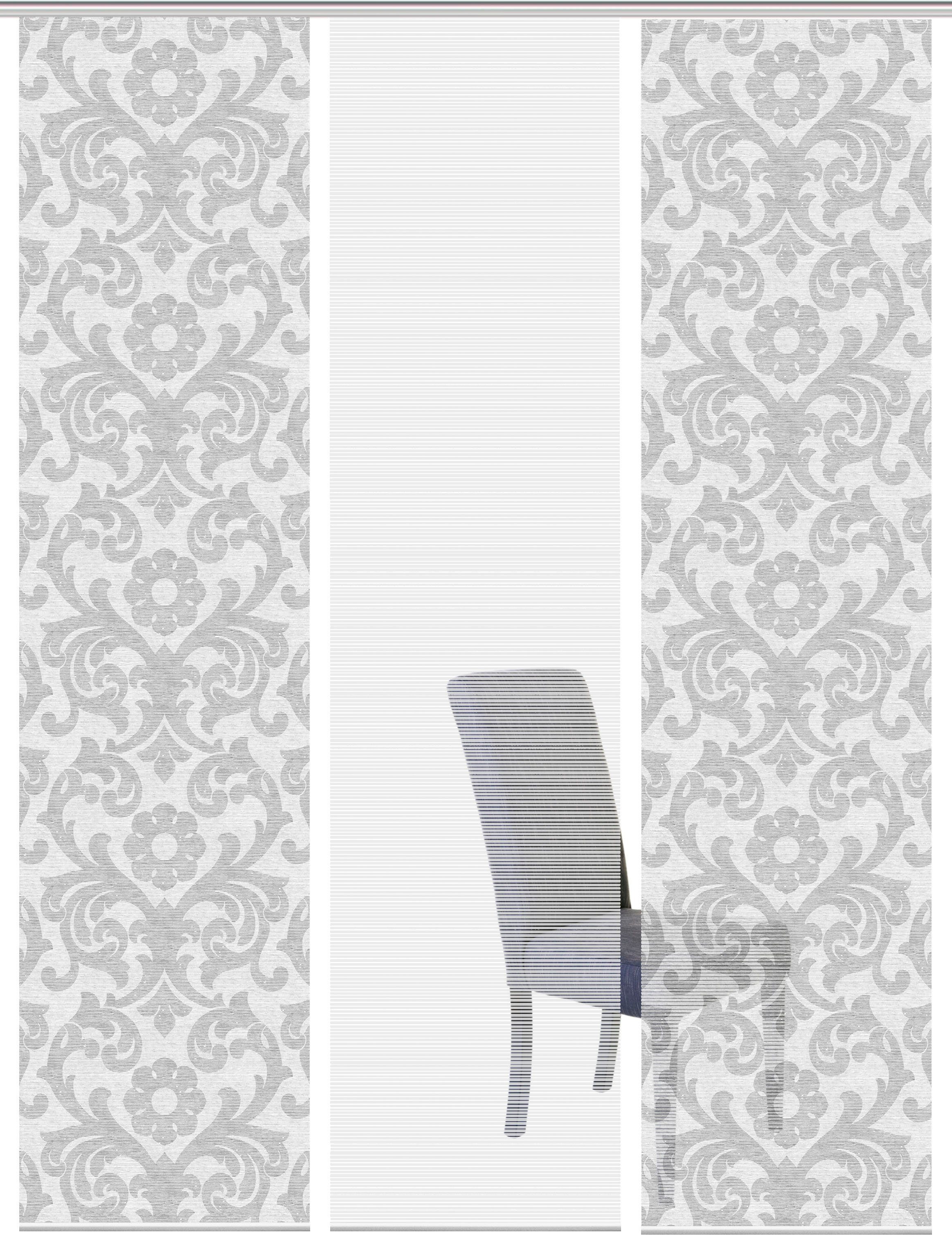 Vision S Paneelgordijn ORNAMIA set van 3 Bamboe-look, digitaal bedrukt (3 stuks)