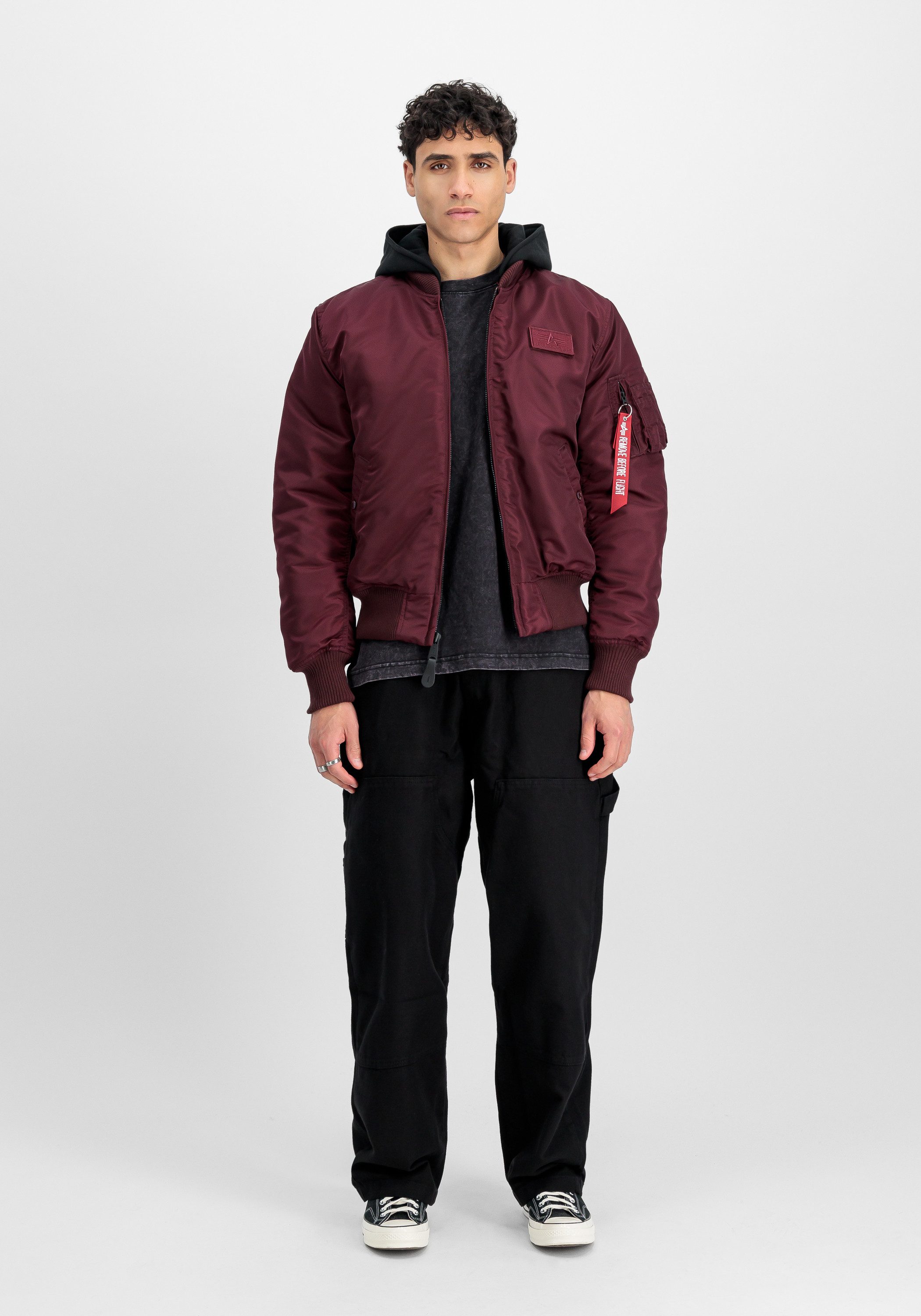 Alpha Industries Bomberjack Alpha Industries Men - Bomber Jackets MA-1 Zip Hood Back Print