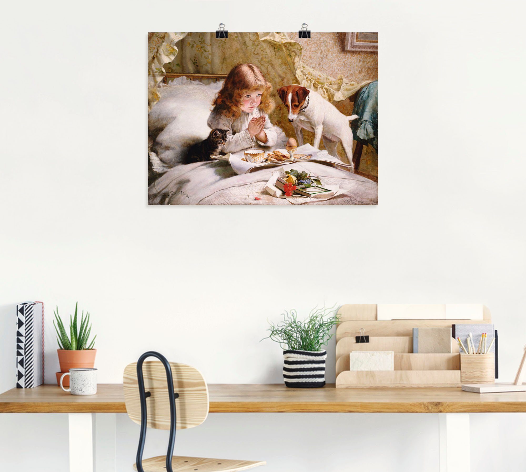 Artland Artprint Het gebed. 1894 als artprint op linnen, poster, muursticker in verschillende maten