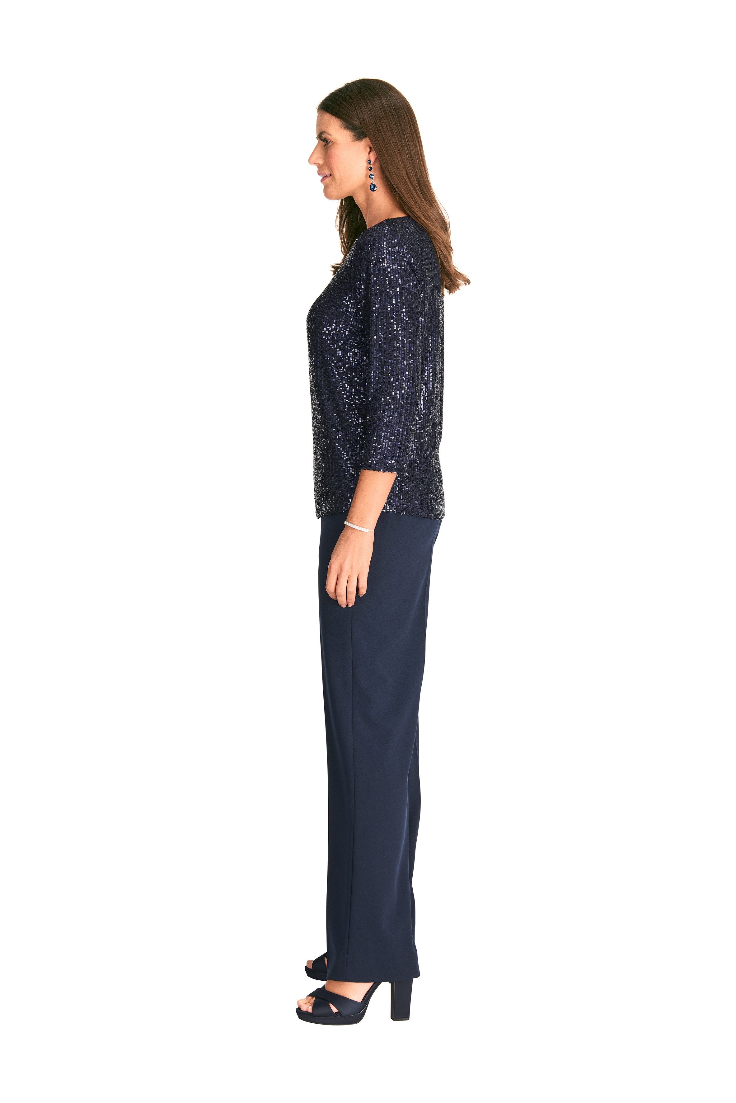 HERMANN LANGE Collection Shirt met pailletten in kort model