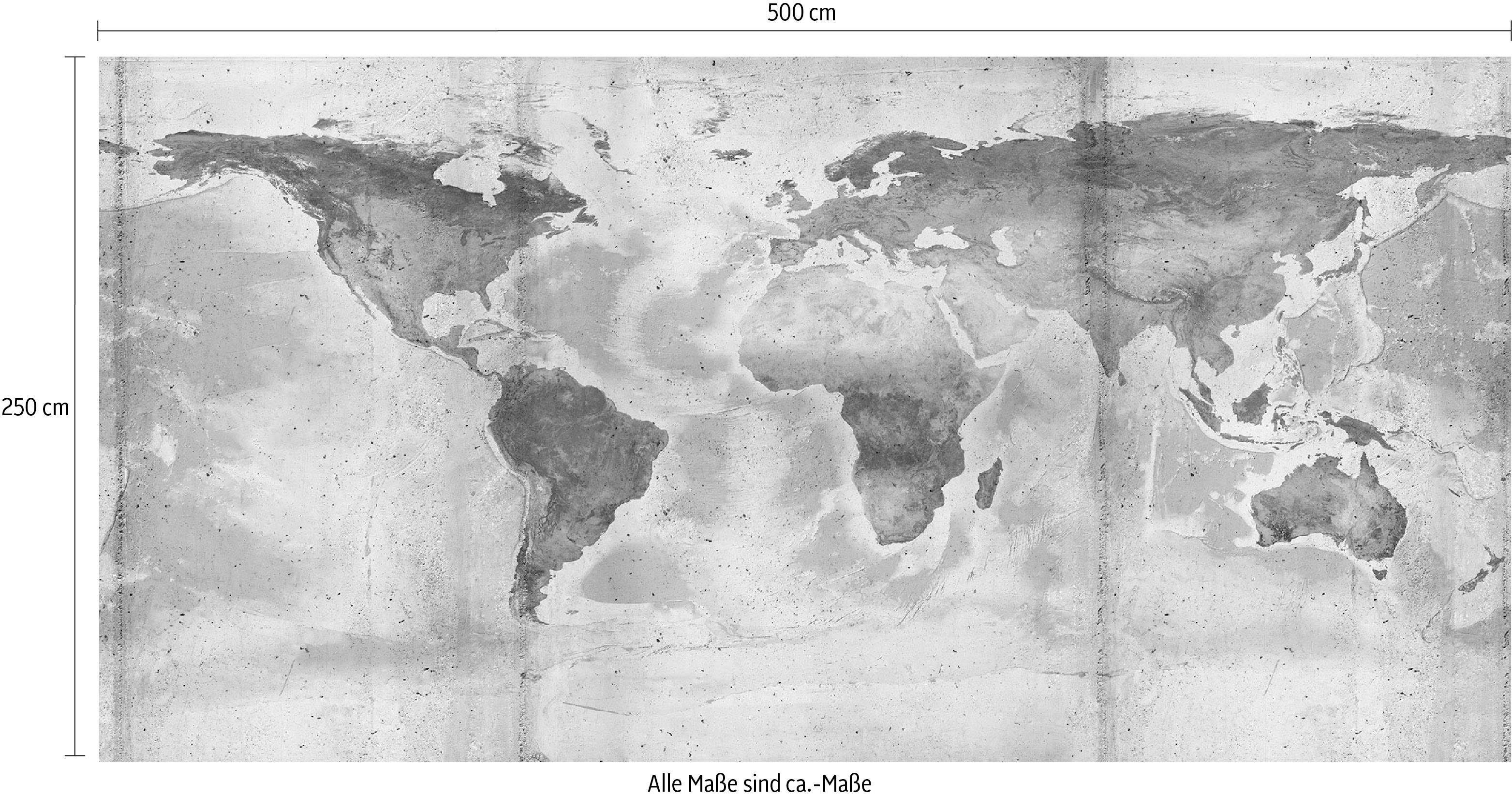 Komar Vliesbehang Digitale print vlies - Concrete World - Afmeting 500 x 250 cm (1 stuk)