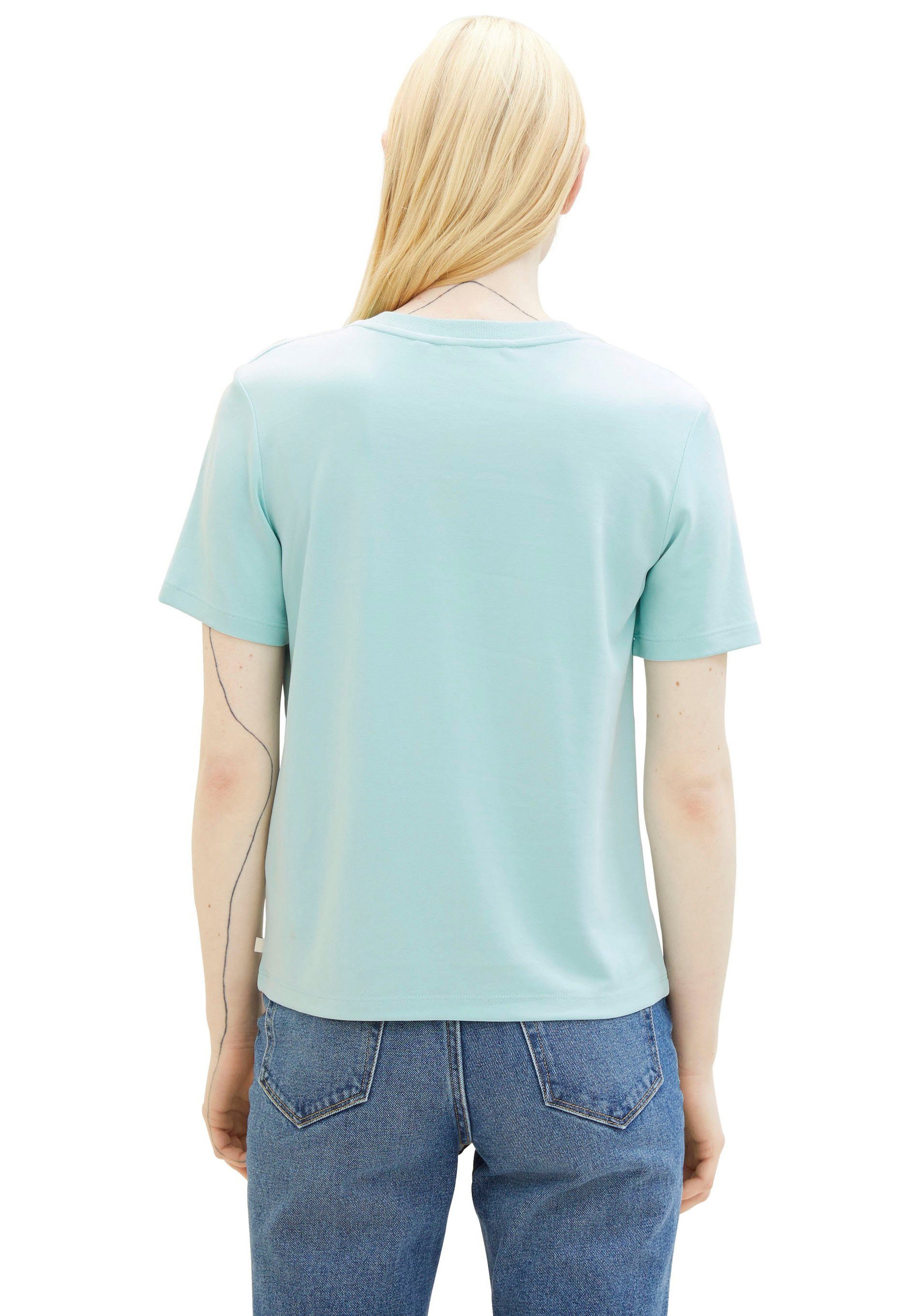 Tom Tailor Denim Shirt met ronde hals met een ronde hals