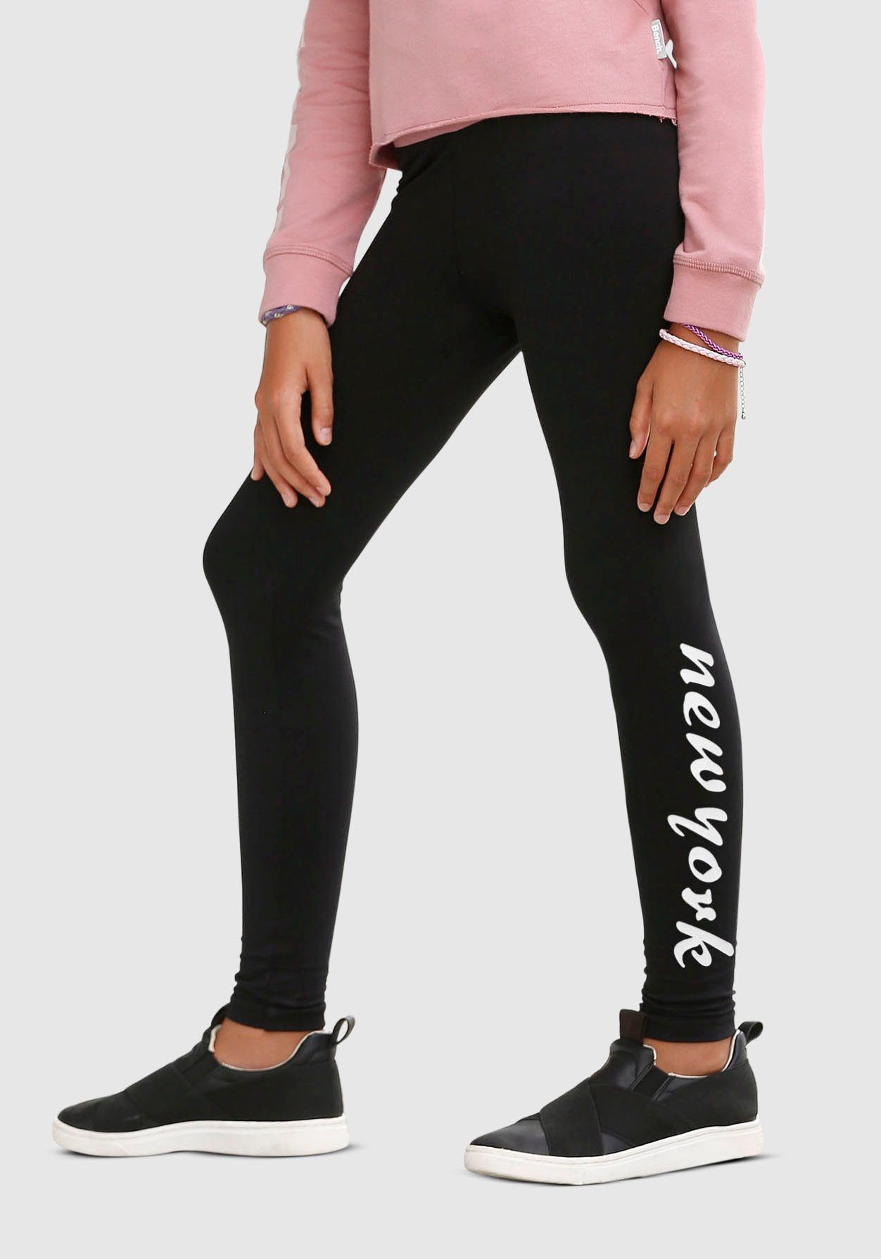 KIDSWORLD Legging New York met print op de pijp