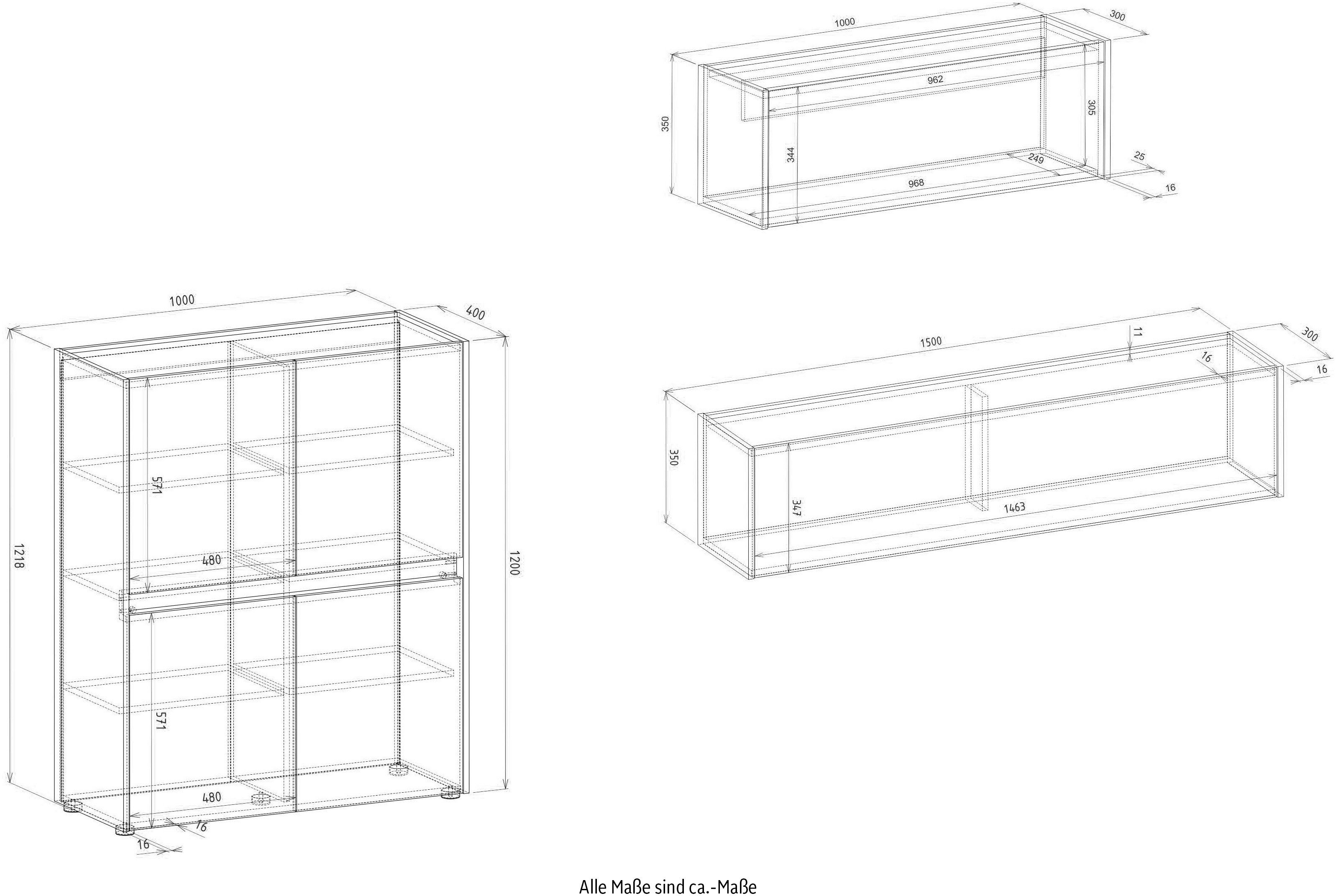 INOSIGN Set kantoormeubelen City/Giron Thuiskantoor (set, 3-delig)