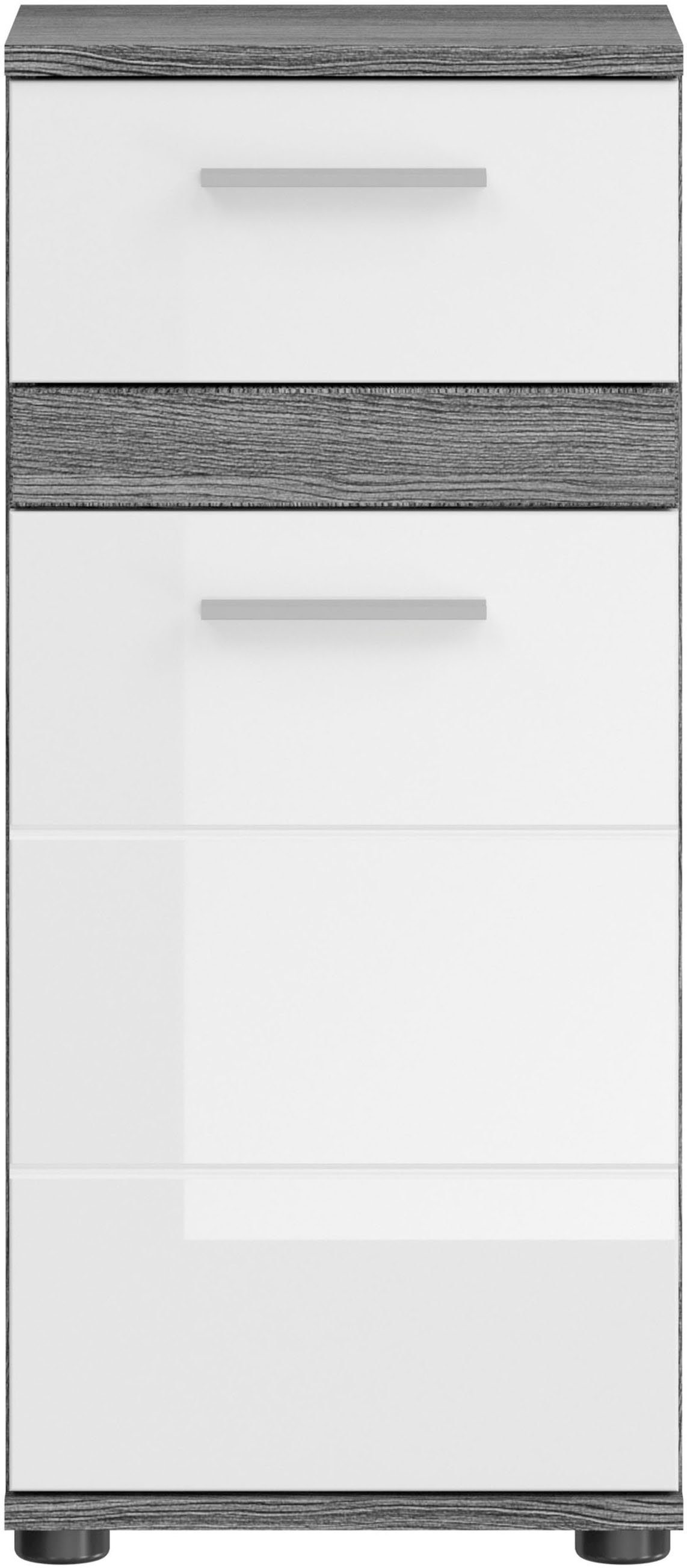 welltime Badkamerserie LUCCA, 4-delig, TOPSELLER!, MDF hoogglansfront, bestaande uit: (set, 4-delig)