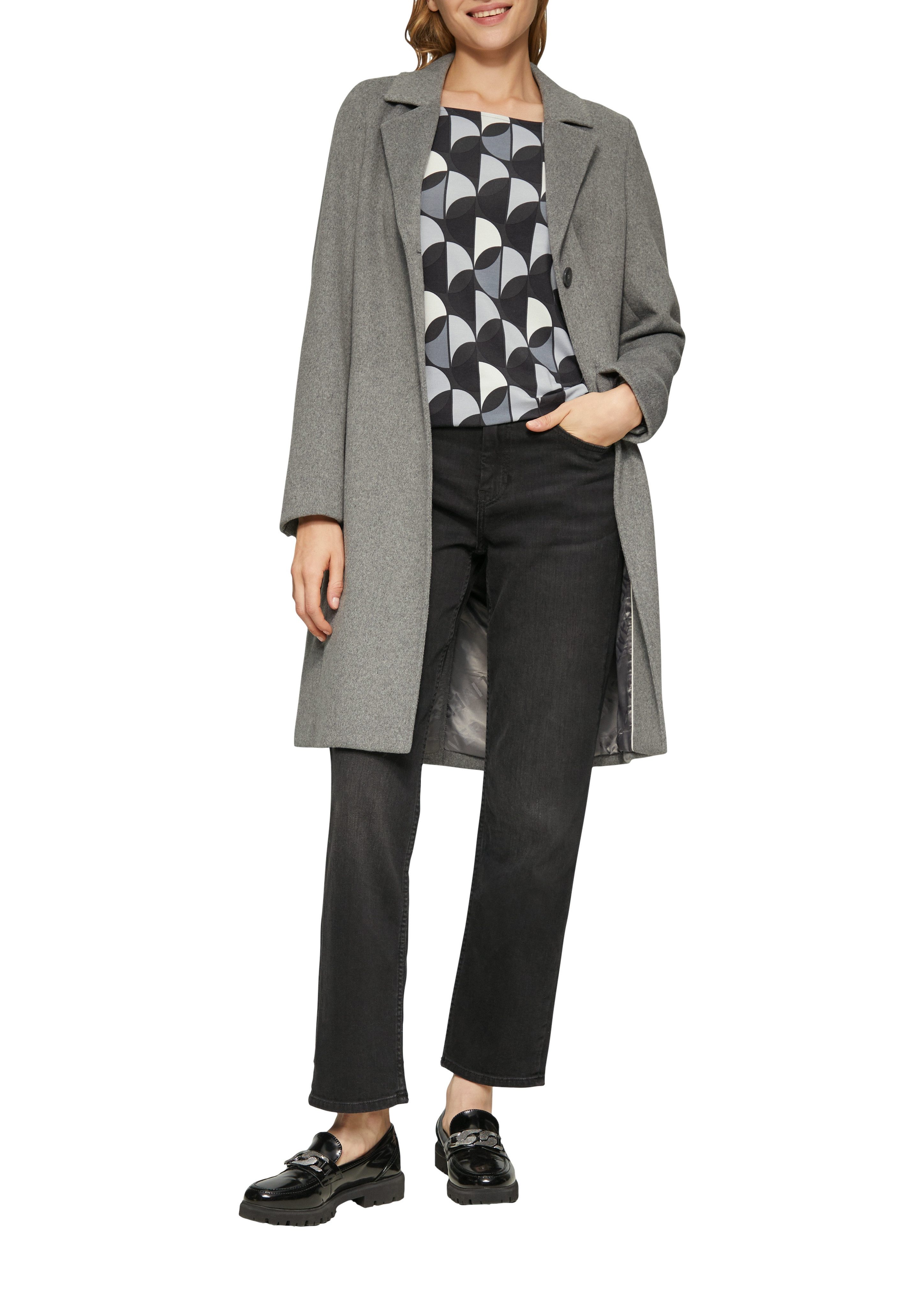 s.Oliver Shirt met lange mouwen met elastische taille