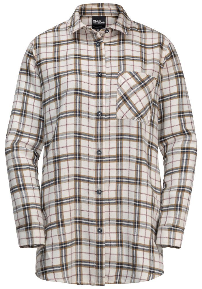 Jack Wolfskin Flanellen blouse MORGENLUFT SHIRT W