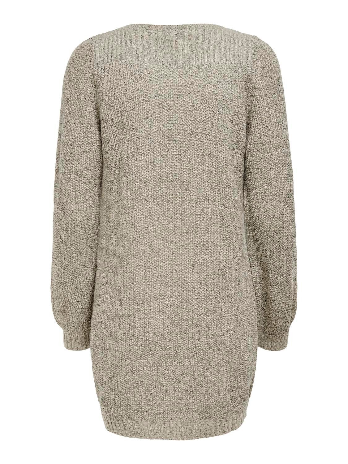 JDY Mini-jurk JDYWHITNEY MEGAN L/S BOAT DRESS KNT NOOS