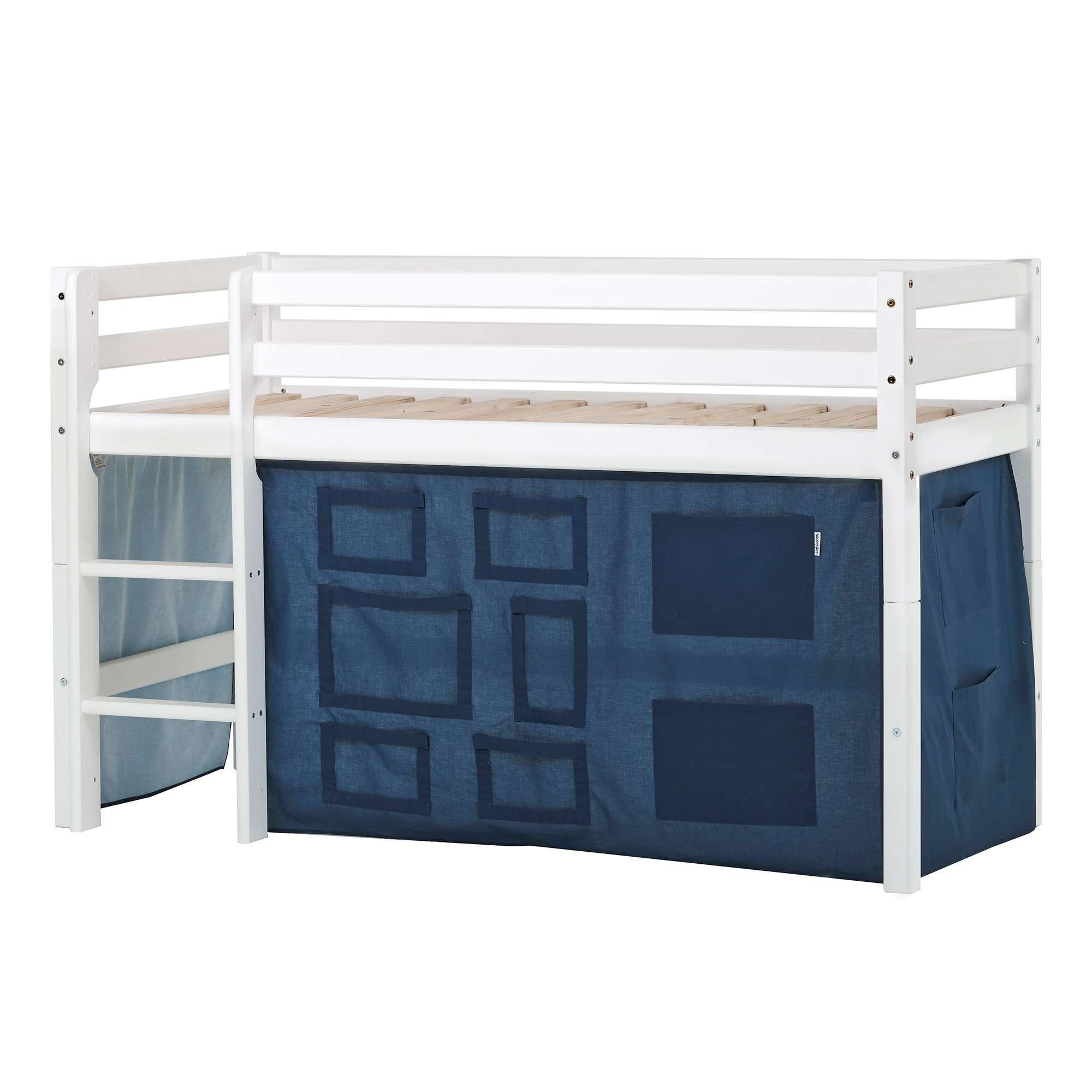 Hoppekids Hoogslaper ECO Dream, kinderbed, speelbed, halfhoog bed van massief hout