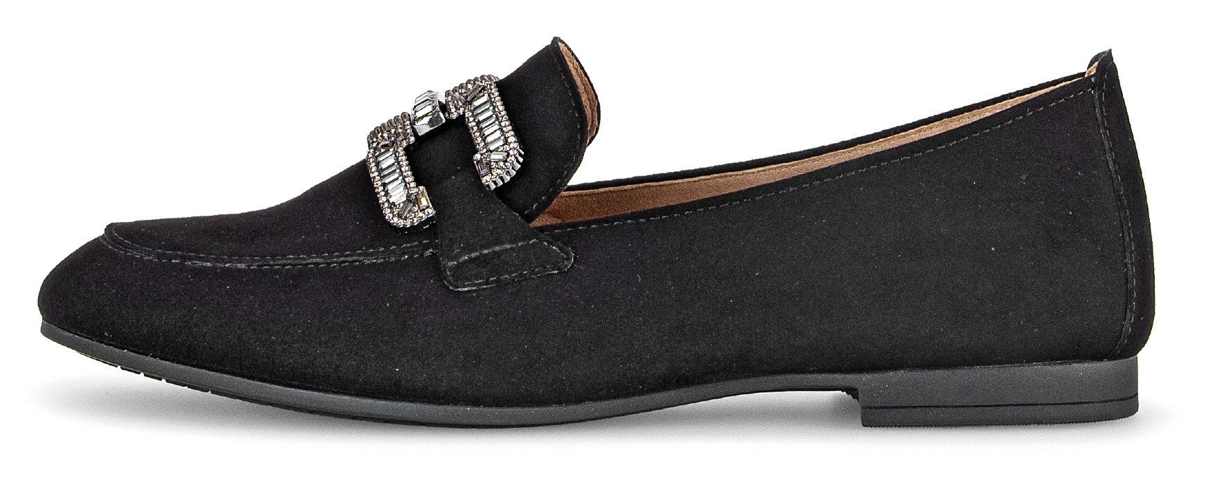 Gabor Loafers Slipper, feestdagsschoen, instapschoen met edel sieraandeel