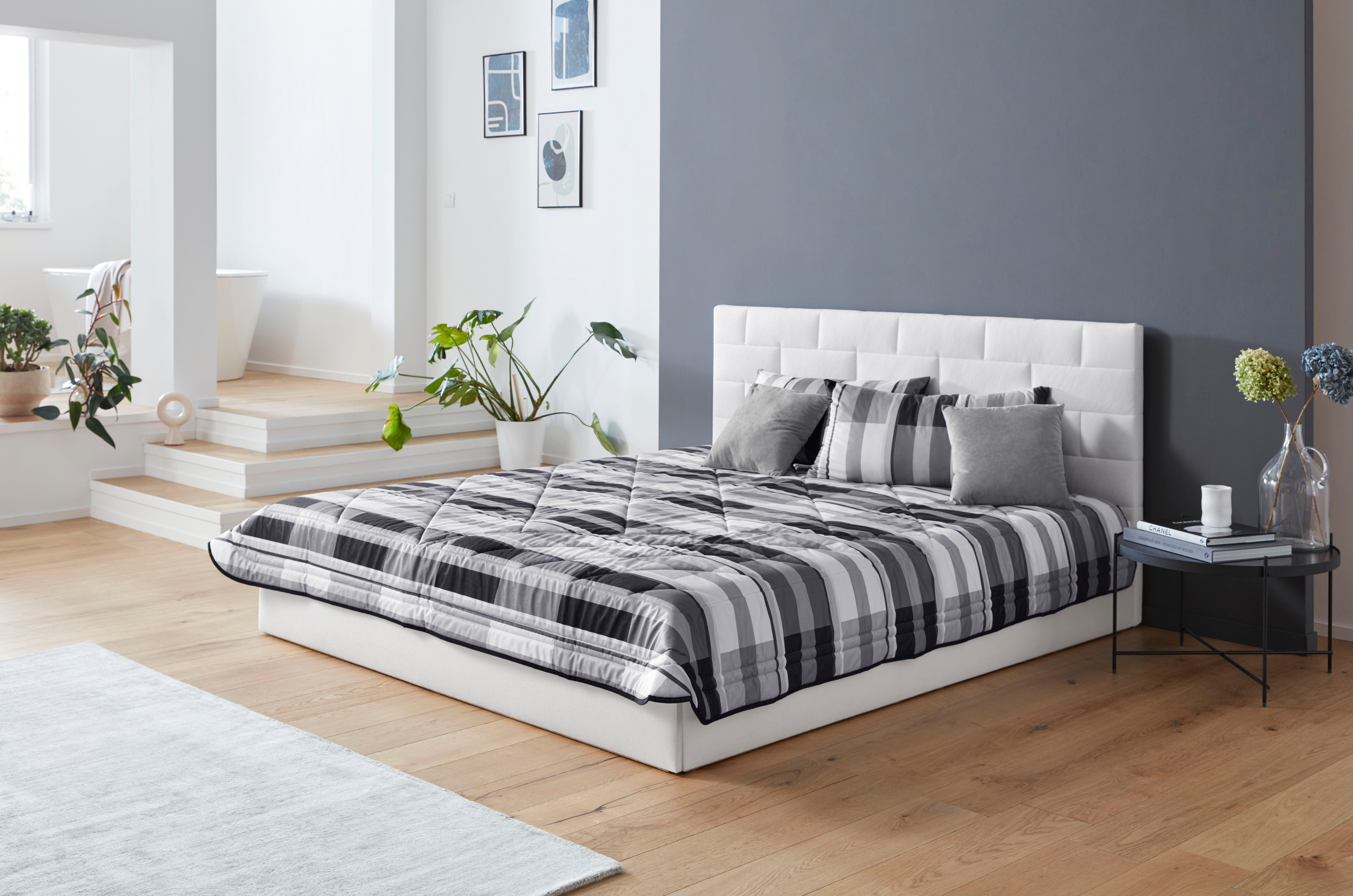 Westfalia Polsterbetten Gestoffeerd bed met bedkist bij uitvoering met matras