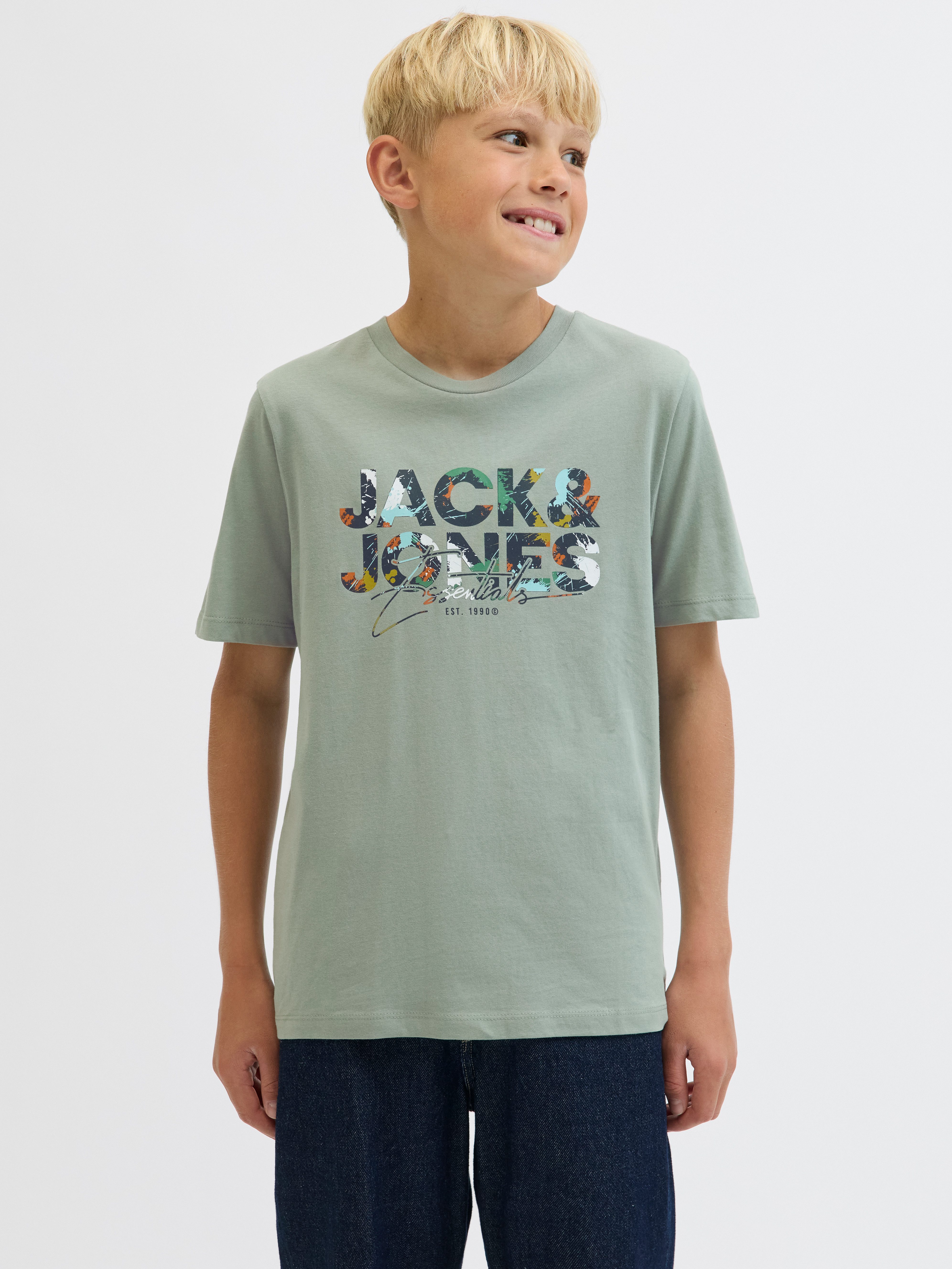 Jack & Jones Junior T-shirt JJGEPLAS TEE SS CREW NECK 3PK MP JNR (set, 3-delig)