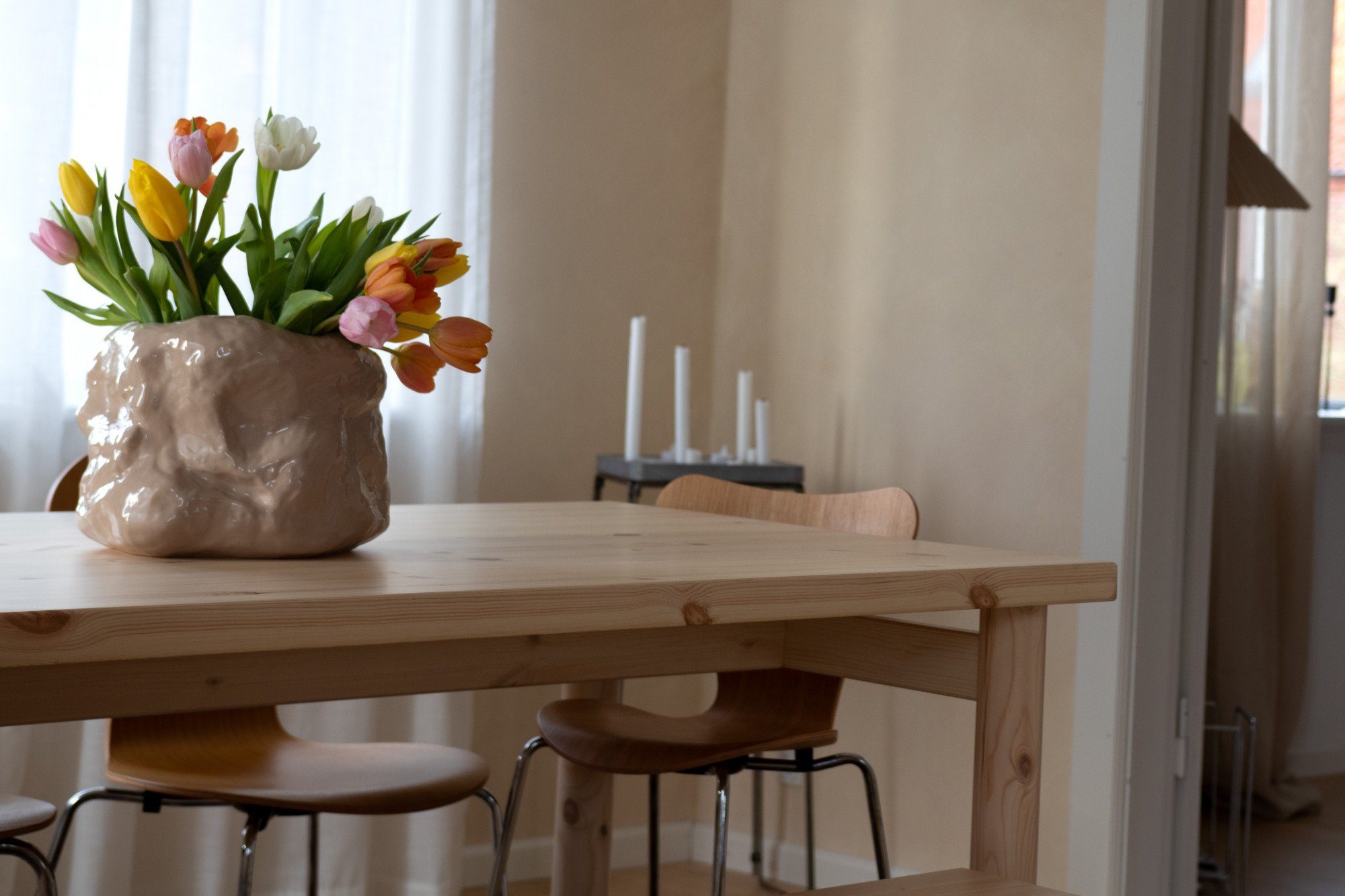 Karup Eettafel PACE DINING TABLE van fsc®-gecertificeerd dennenhout, maat 150 x 75 cm.