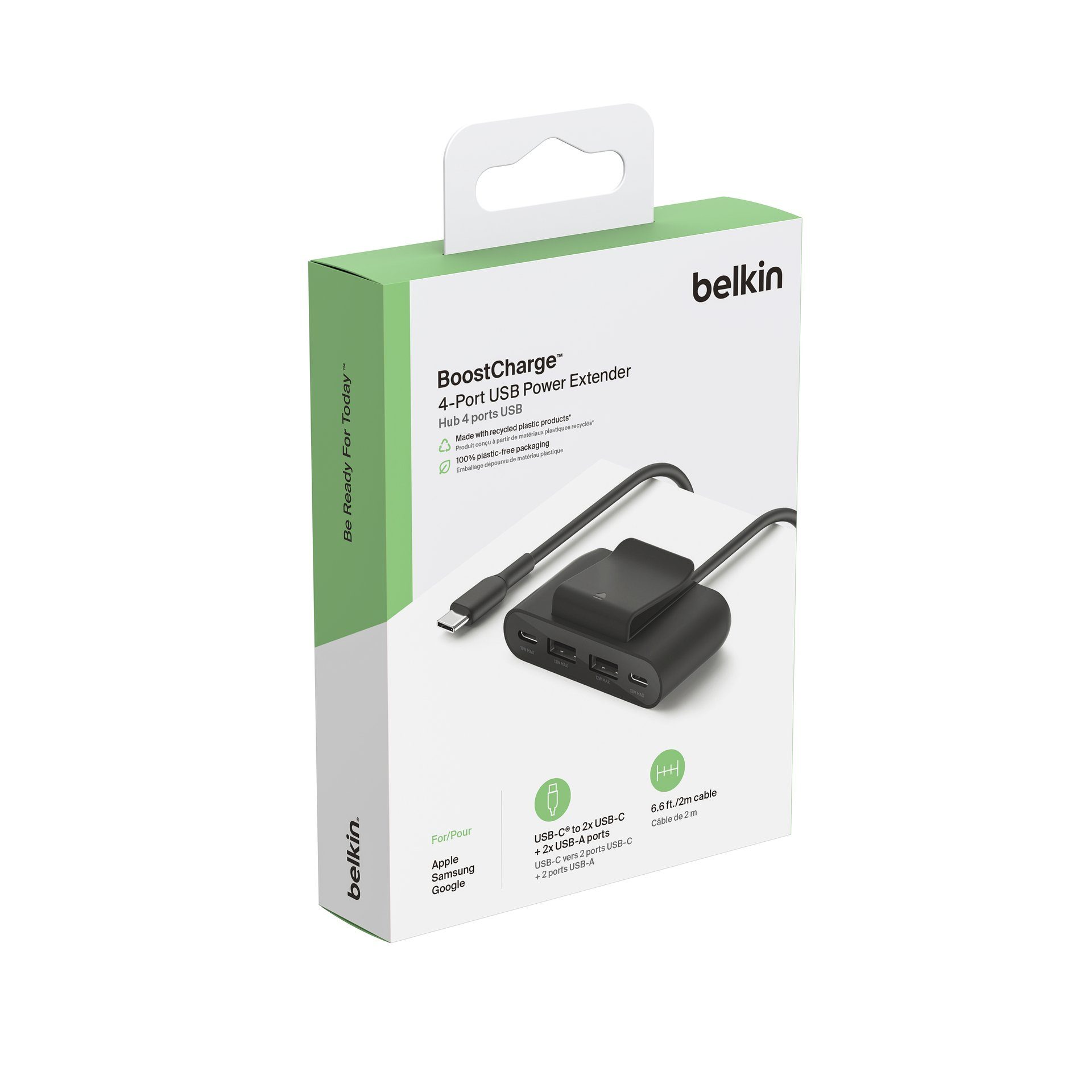 Belkin Dockingstation voor smartphone BoostCharge 4-Port-USB-Splitter