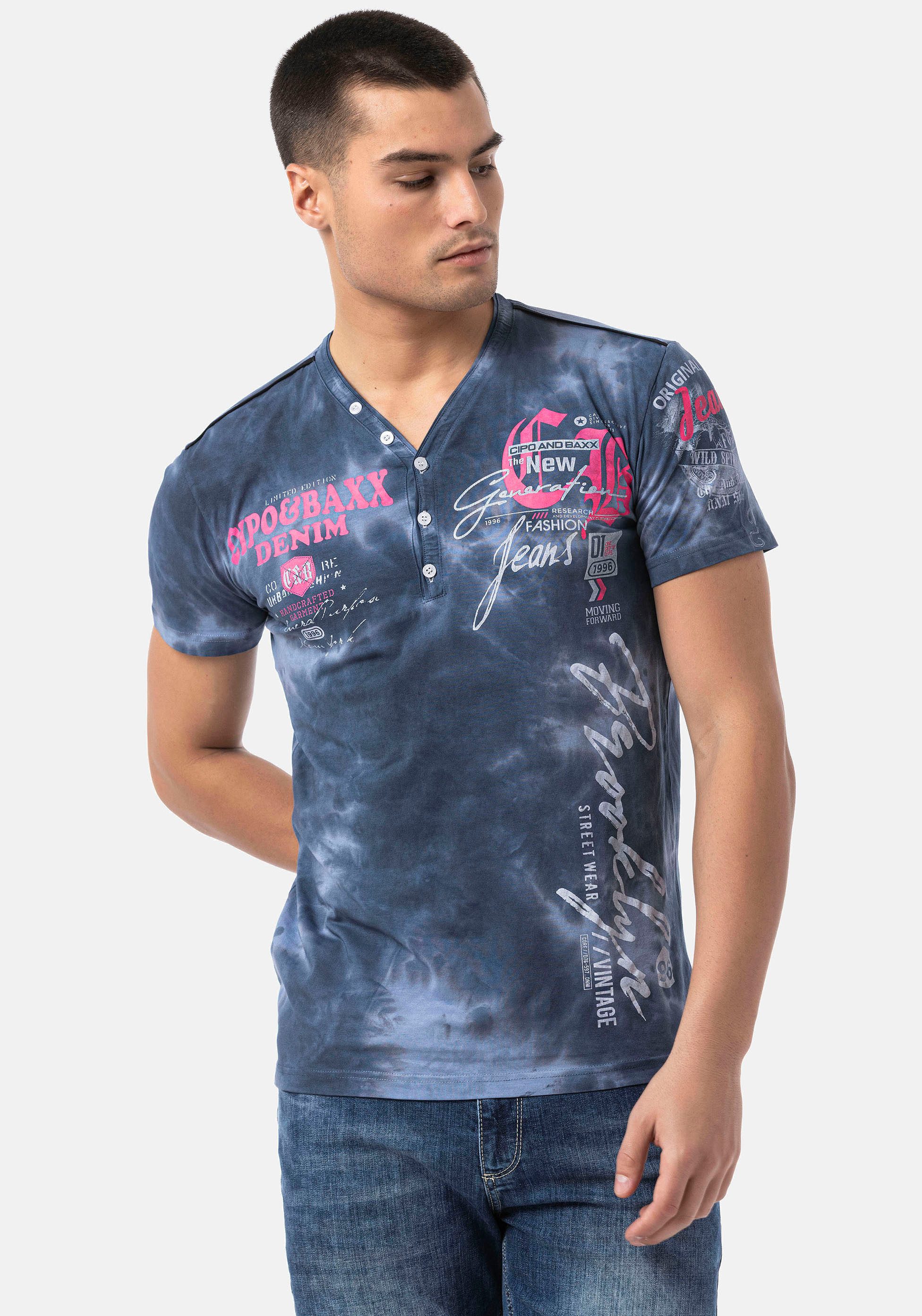 Cipo & Baxx Shirt met korte mouwen