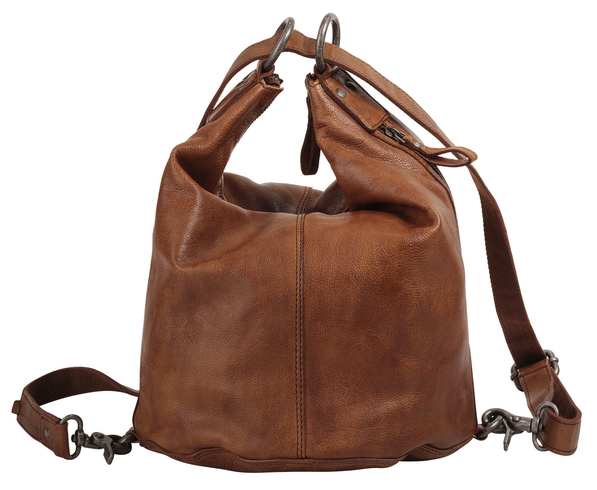 Spikes & Sparrow Schoudertas echt leder