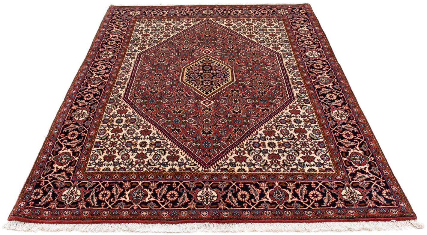 morgenland Wollen kleed Bidjar - Zanjan medaillon rosso 202 x 140 cm Uniek exemplaar met certificaat
