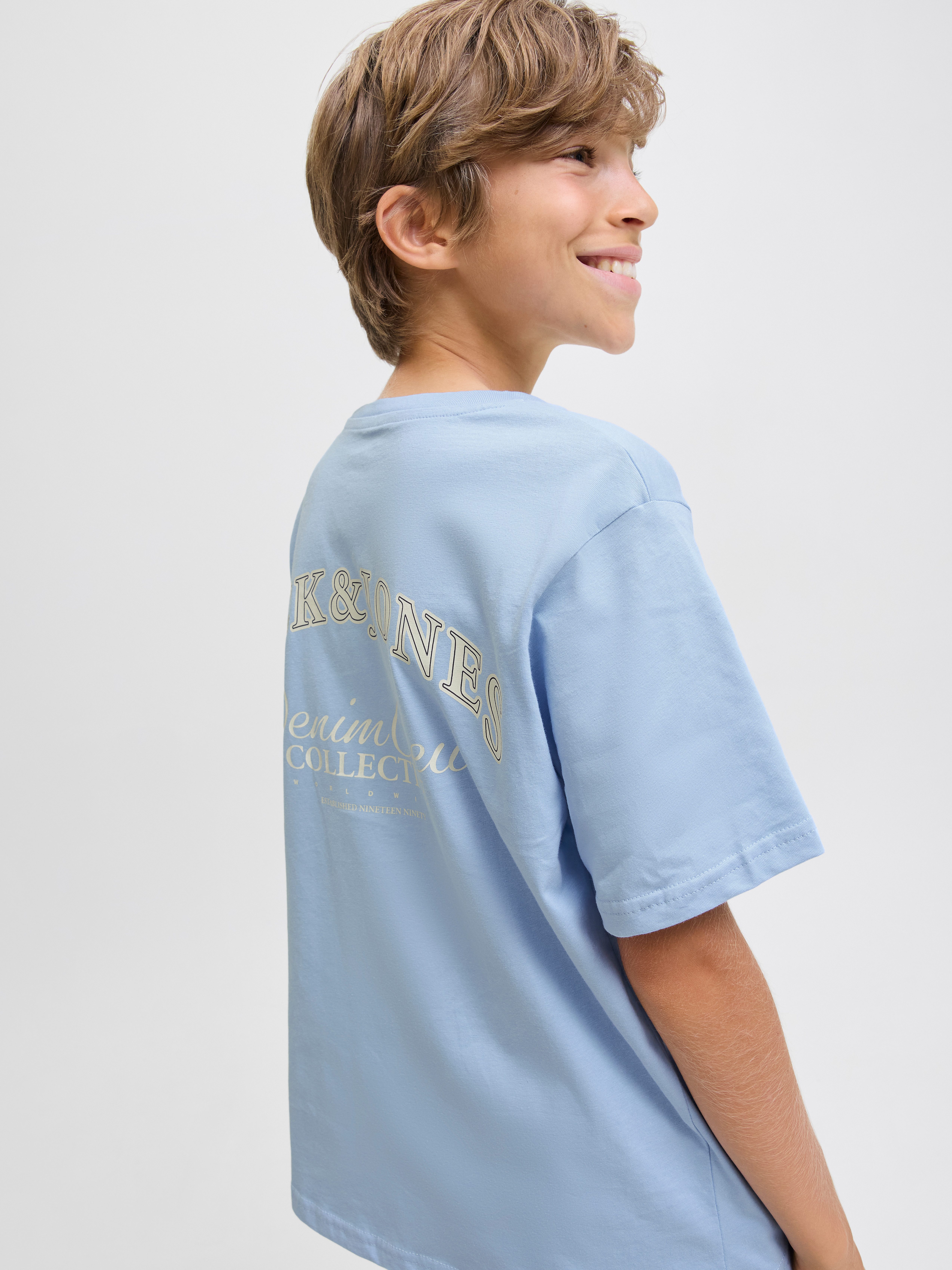 Jack & Jones Junior T-shirt JJEBRANDES BACKP RELAXED TEE SS SN JNR