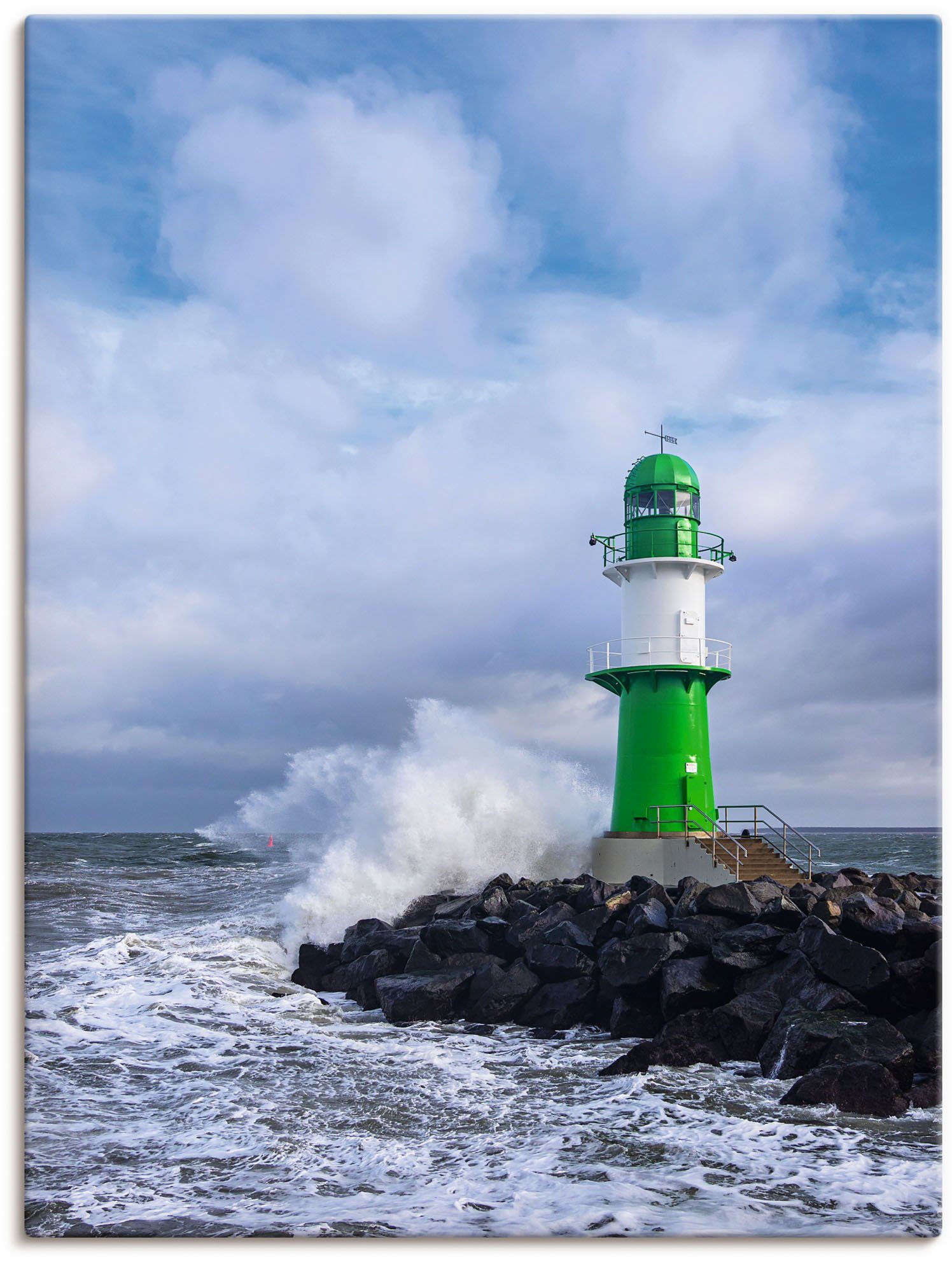 Artland Artprint Pier aan de Oostzeekust in Warnemünde