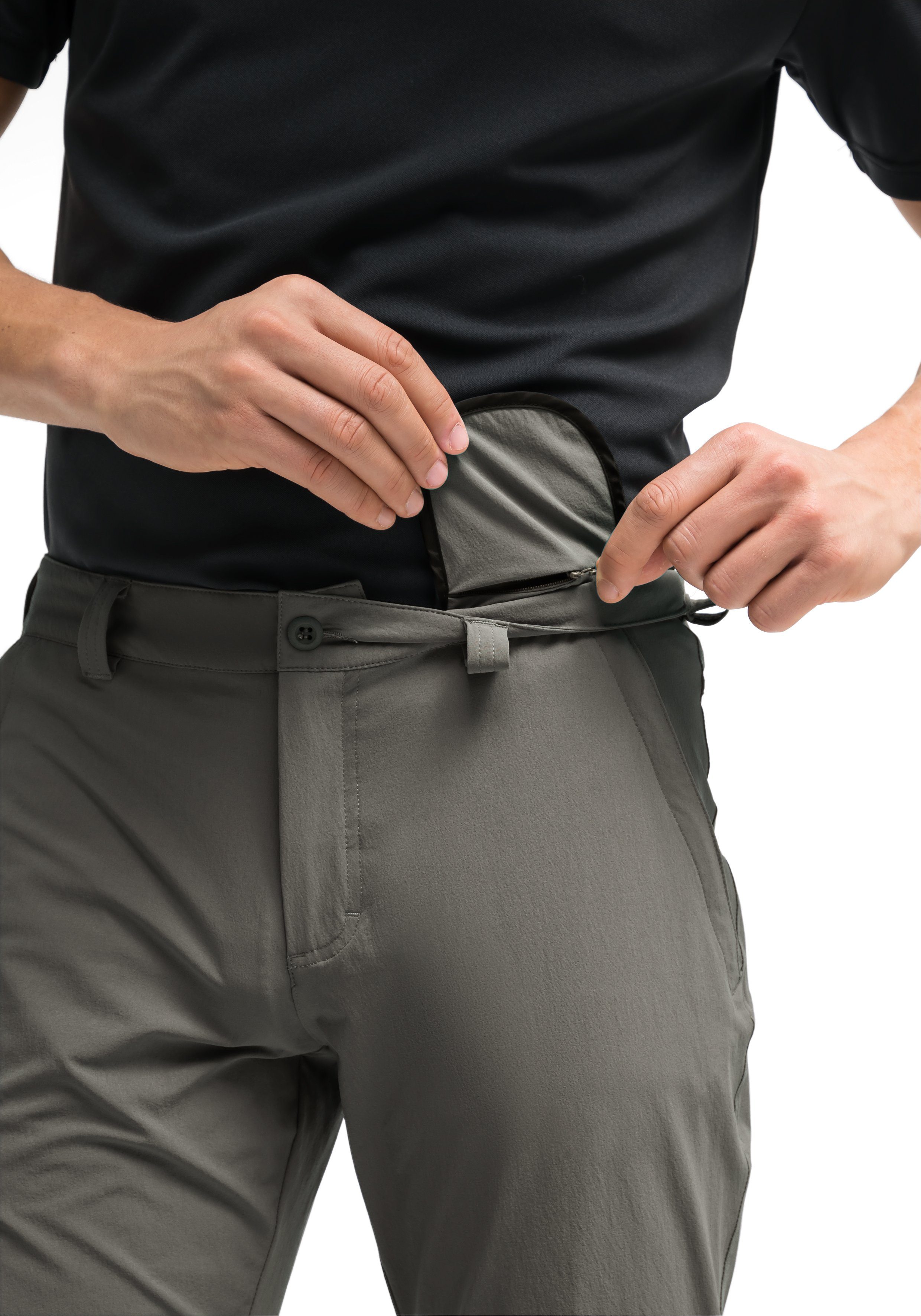 Maier Sports Functionele broek Torid slim Heren wandelbroek, ademende outdoor-broek, 4 zakken, slim fit