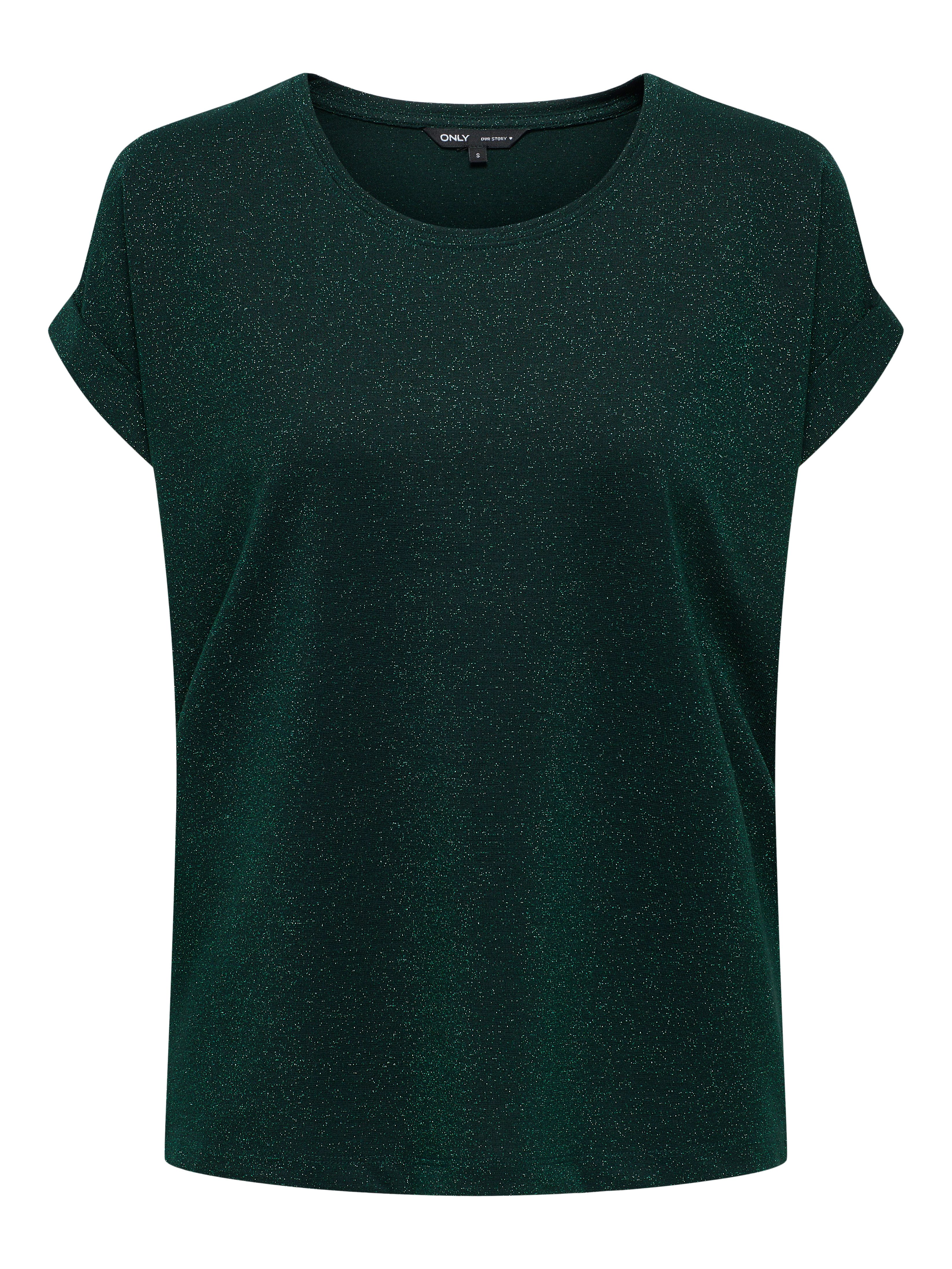 Only Shirt met korte mouwen ONLMOSTER GLITTER S/S TOP NOOS JRS