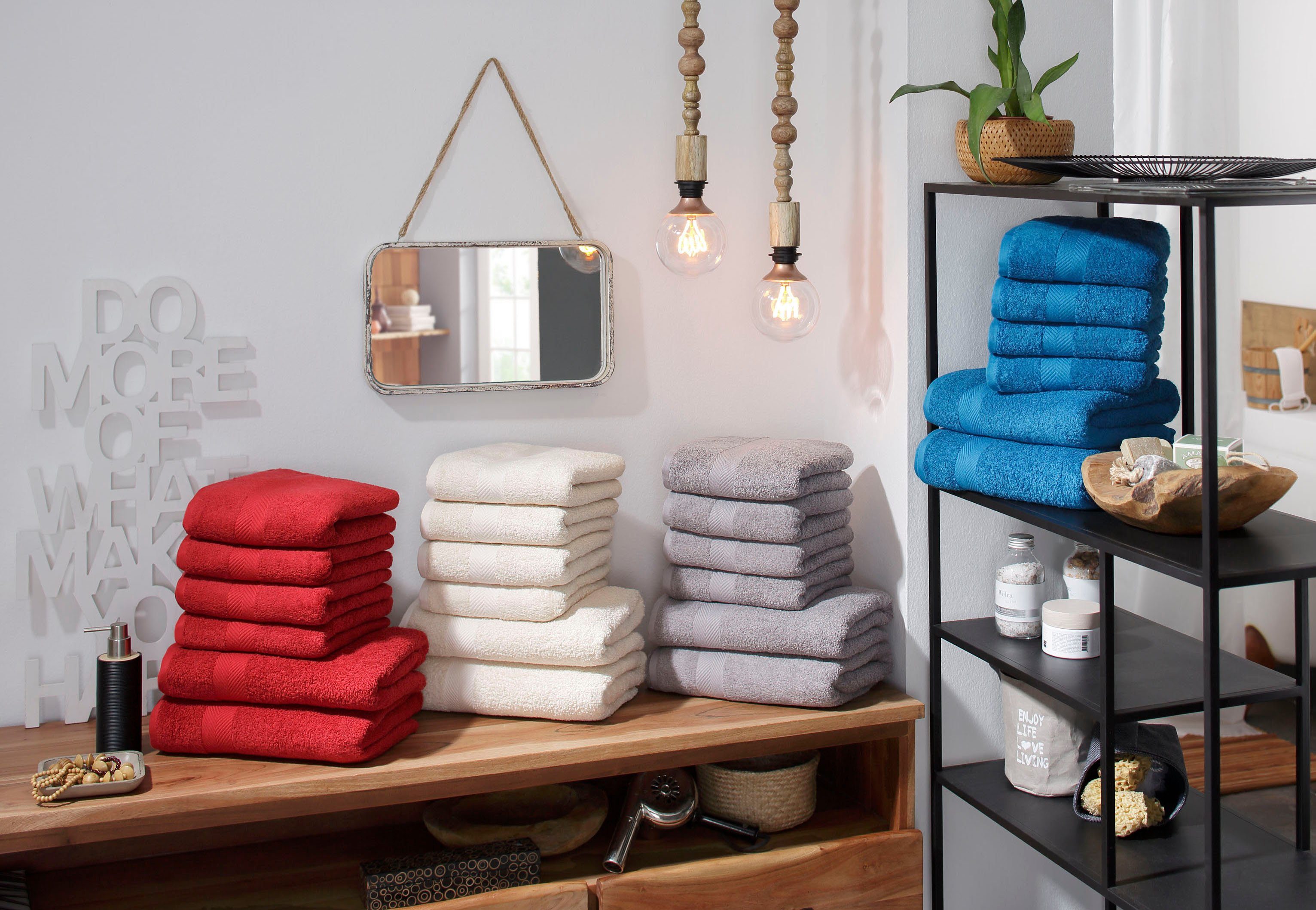 my home Douchelakens EVA Topkwaliteit 550g/m², zacht, handdoekenset van 100% katoen (2 stuks)