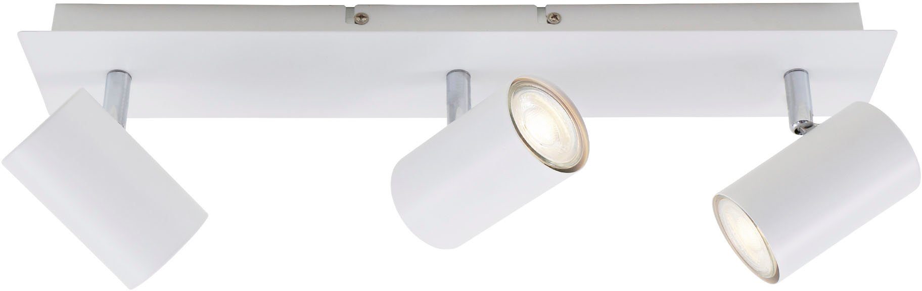 Briloner Leuchten Ledplafondspots 2857036 Run Plafondlamp, 45x8x12,3 cm, wit, max. 40W, GU10, woonkamer, gang, kantoor