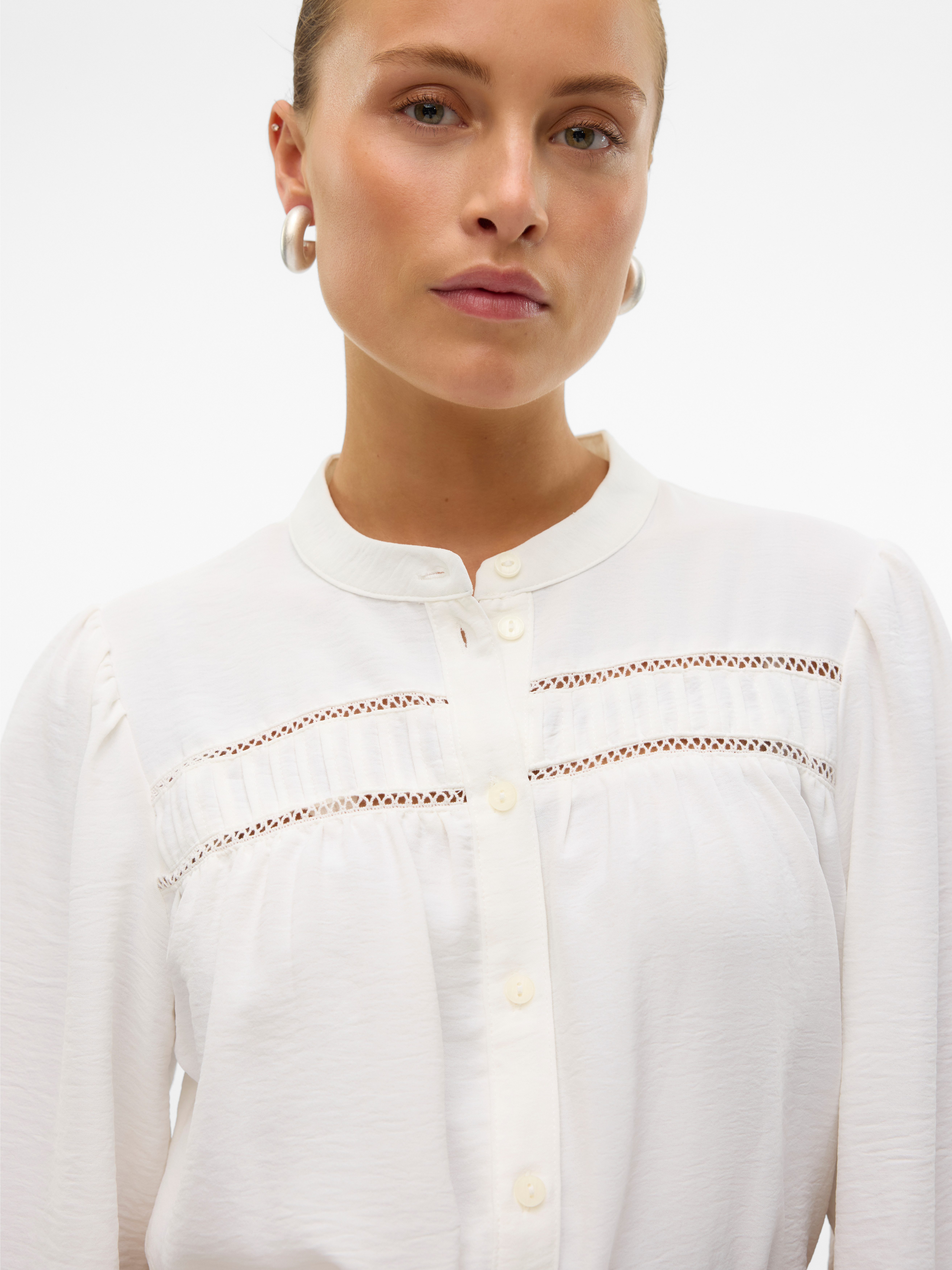 Vero Moda Blouse met lange mouwen VMEMMA LS LACE SHIRT WVN GA NOOS