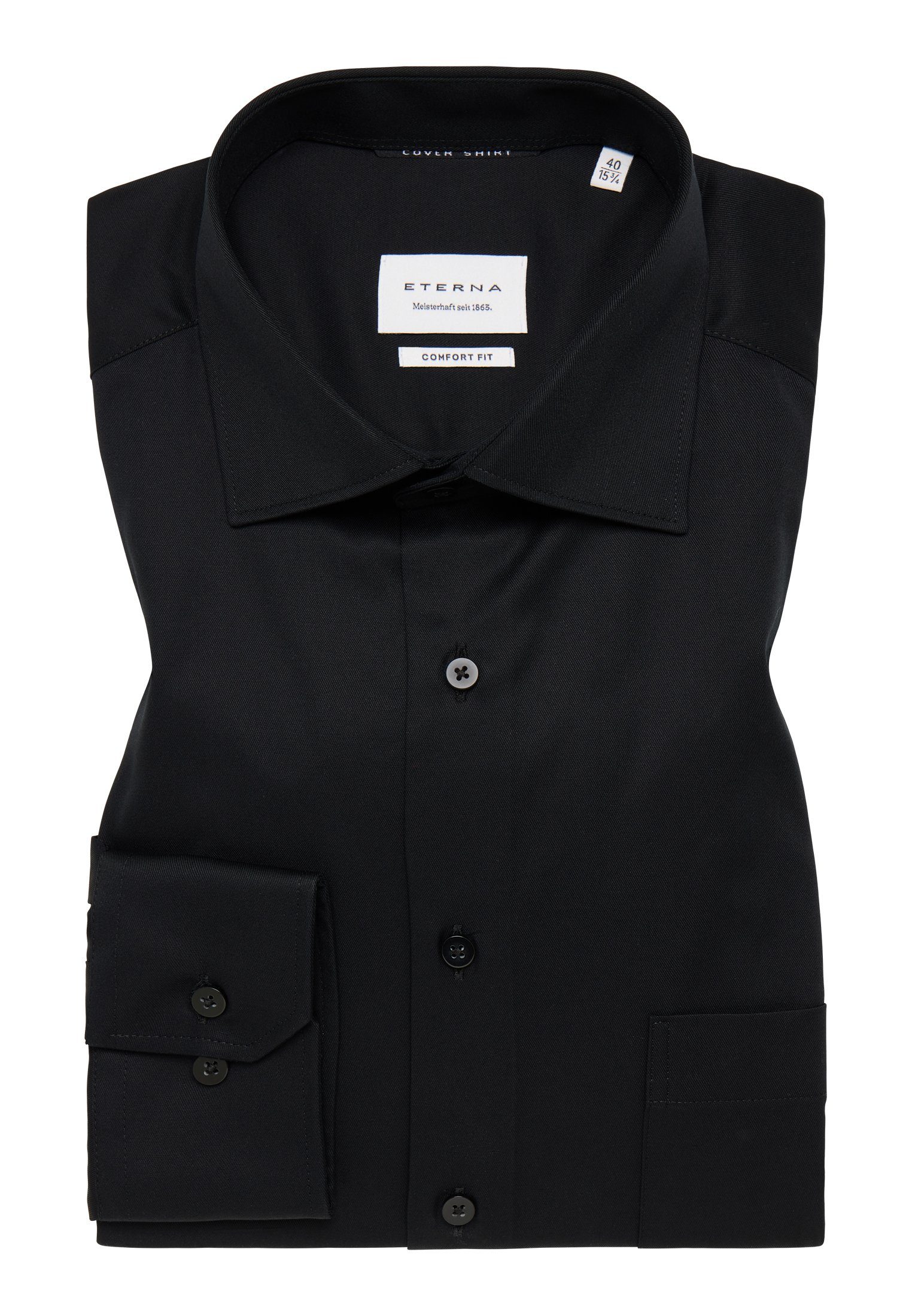 Eterna Overhemd met lange mouwen Comfort fit NON IRON (strijkvrij)