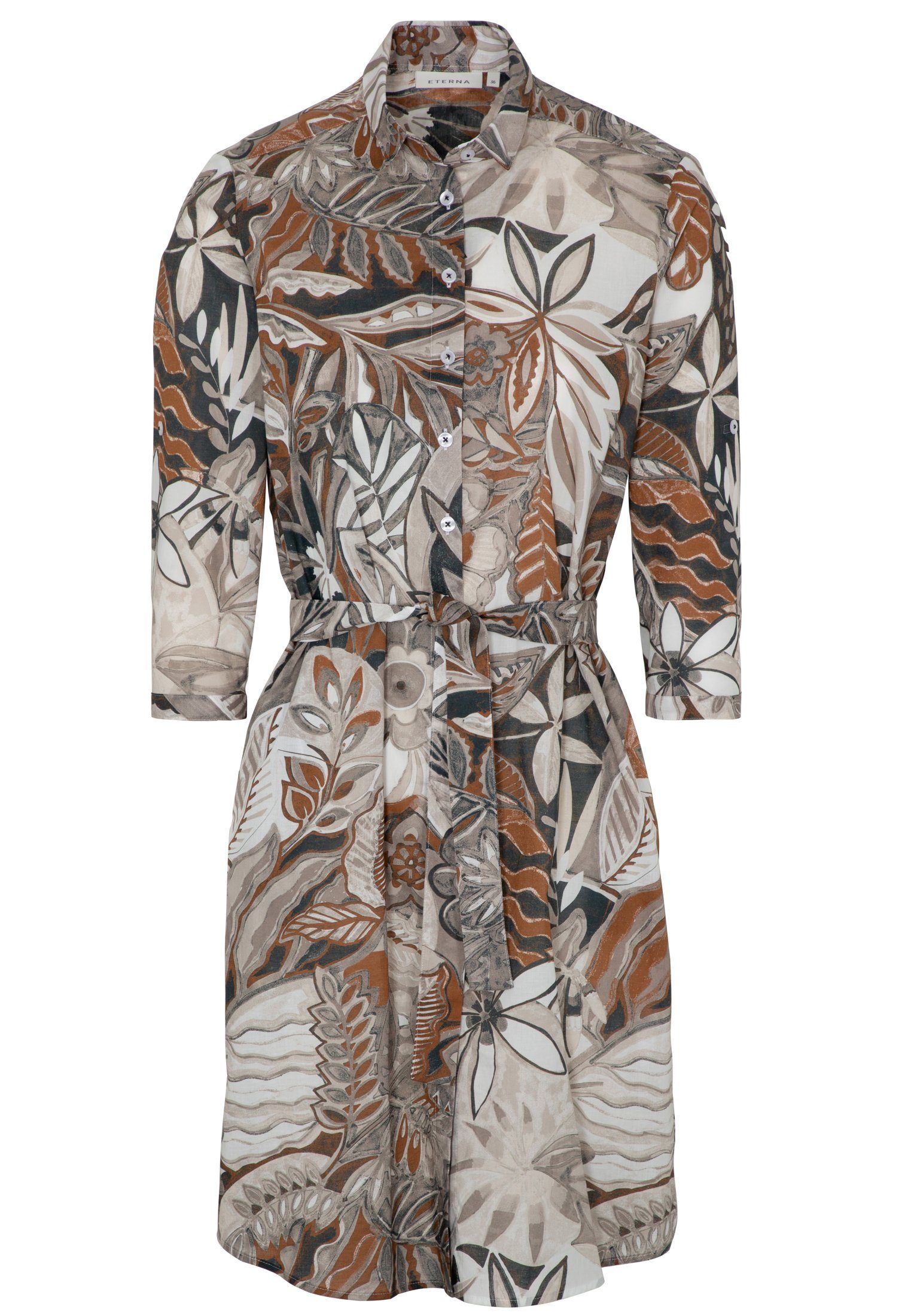 Eterna Jurk met overhemdkraag Loose fit