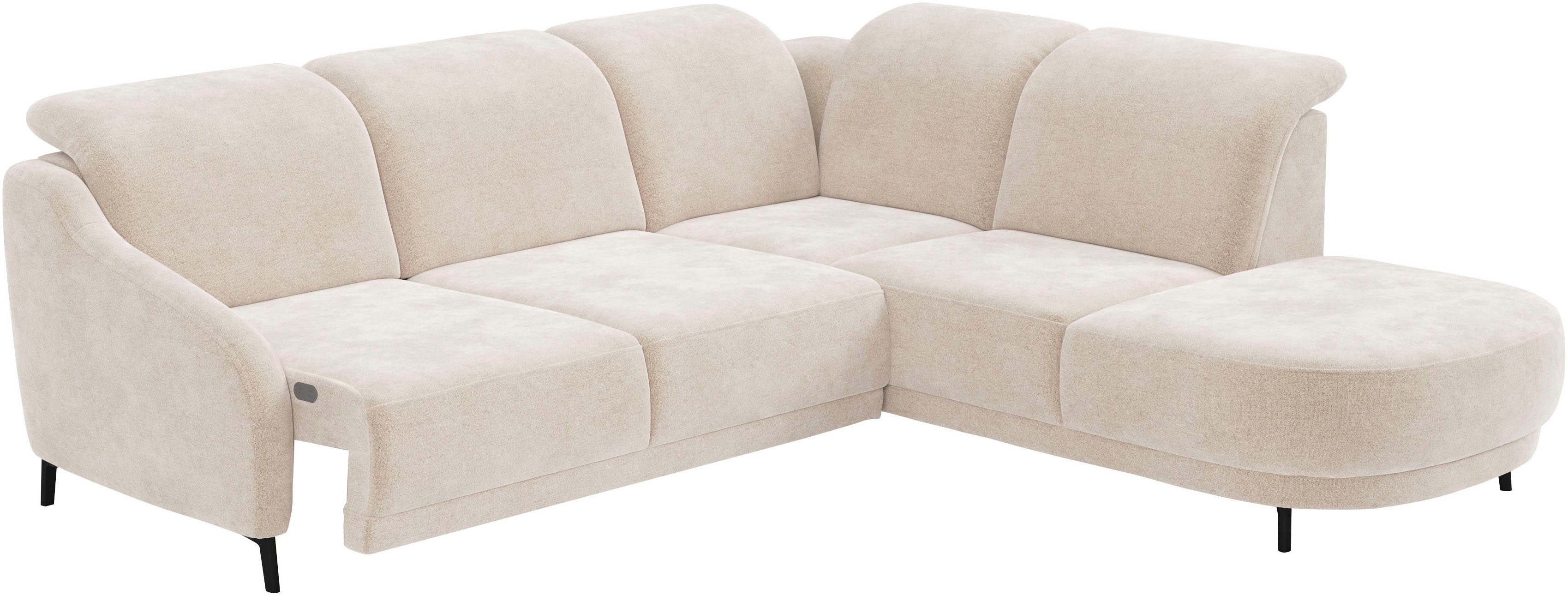 sit&more Hoekbank Blues L-vorm naar keuze met klaptafel en usb