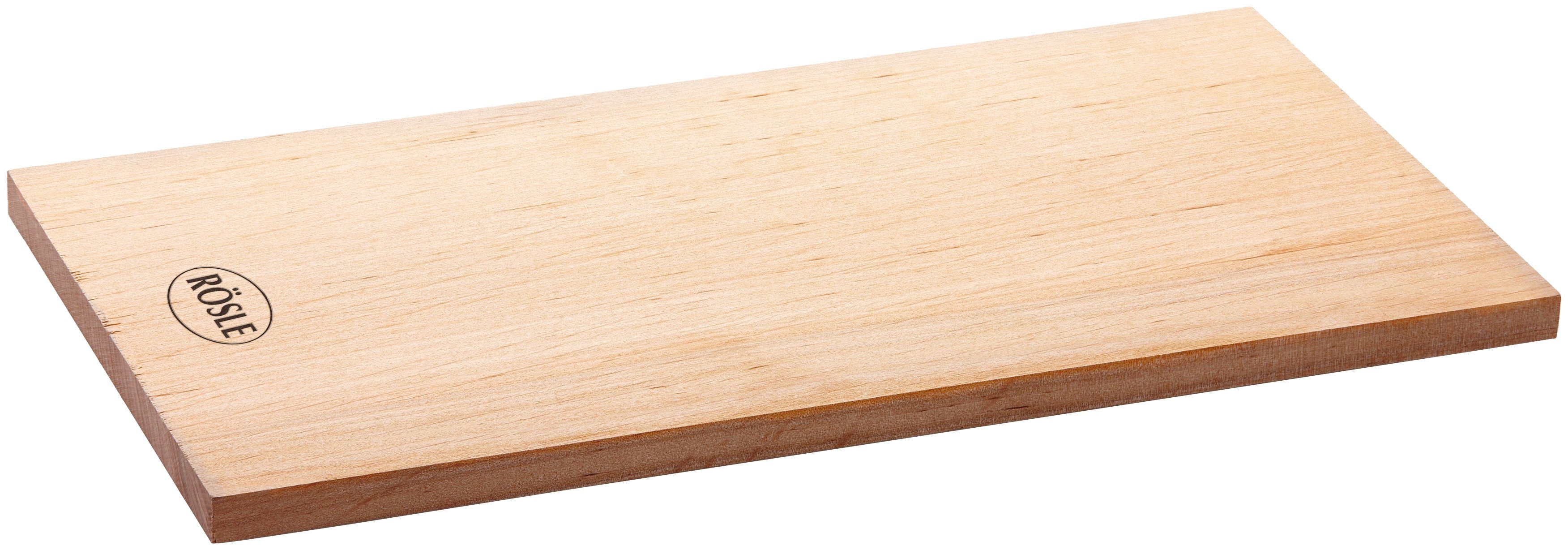 ROESLE Aromaplank Houten plank van els, 25174 voor houtaroma in grillgerechten, herbruikbaar, natuurproduct (2 stuks)