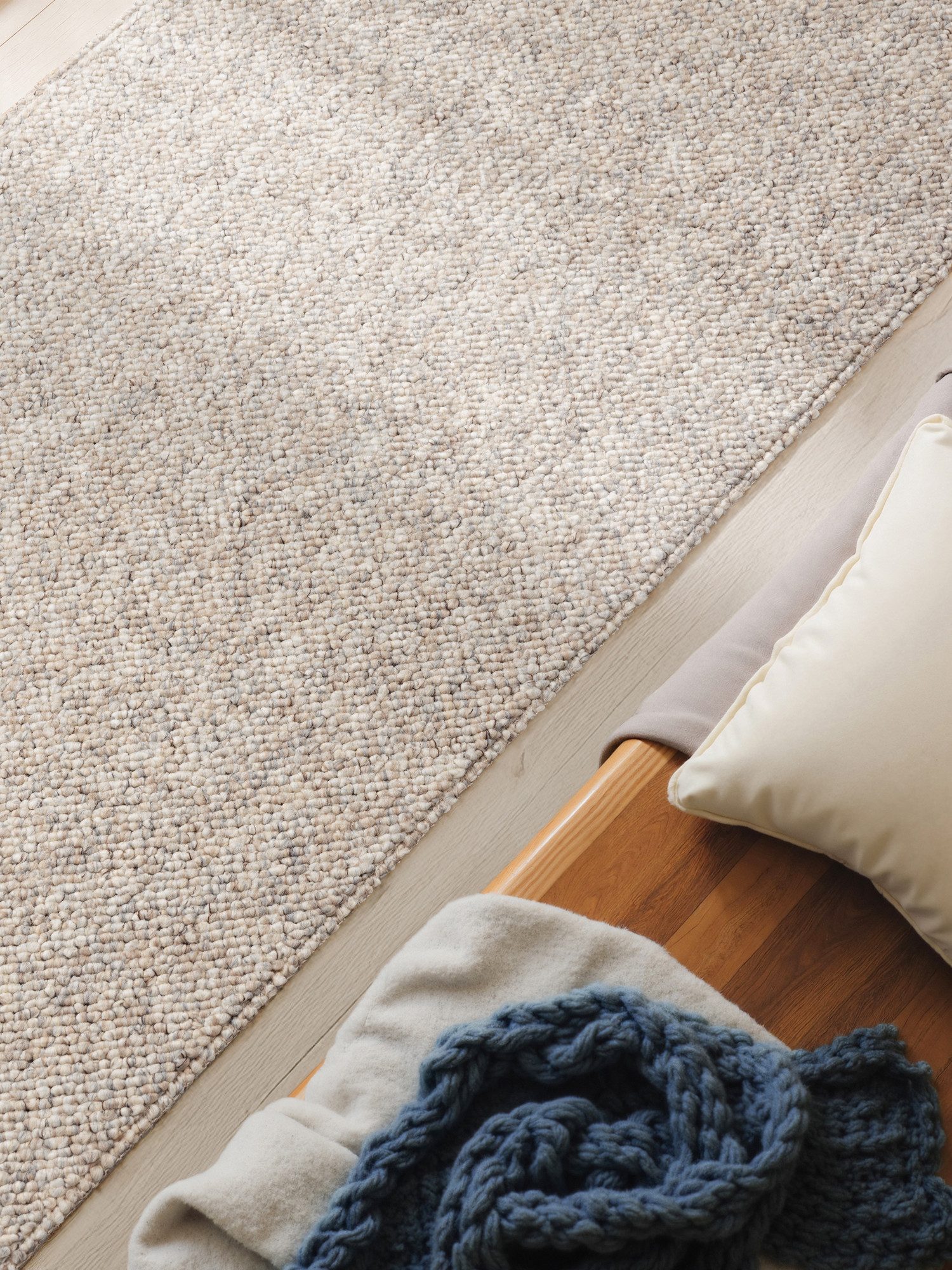 ELLE DECORATION Vloerkleed Rocco Loper, wasbaar, woonkamer, eetkamer, wol-look