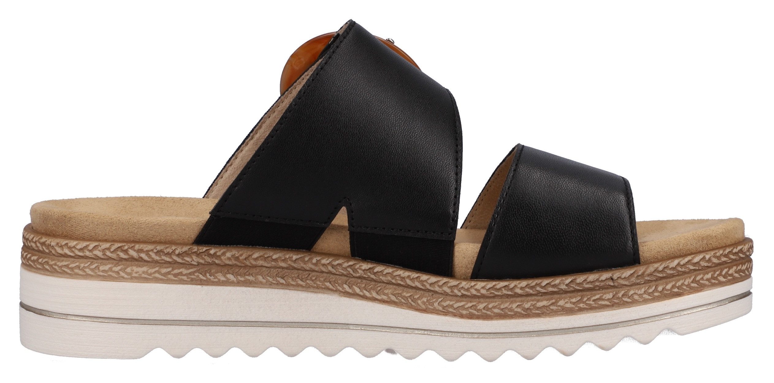 Remonte Slippers , sleehak, zomerschoen, pantoffels met decoratieve gesp