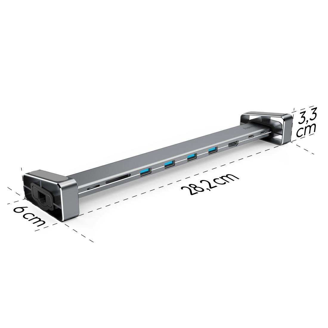 Hama Laptop-dockingstation 9in1 USB-C Docking Station voor 4x USB-A, USB-C, HDMI™, LAN