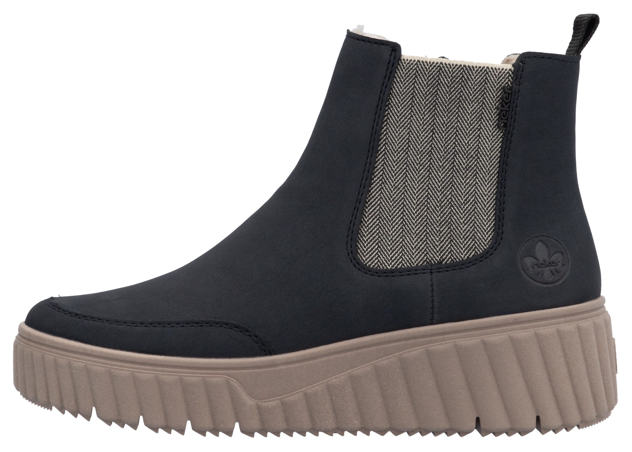 Rieker Chelsea-boots , instaplaarzen, wedge enkellaars met trekband