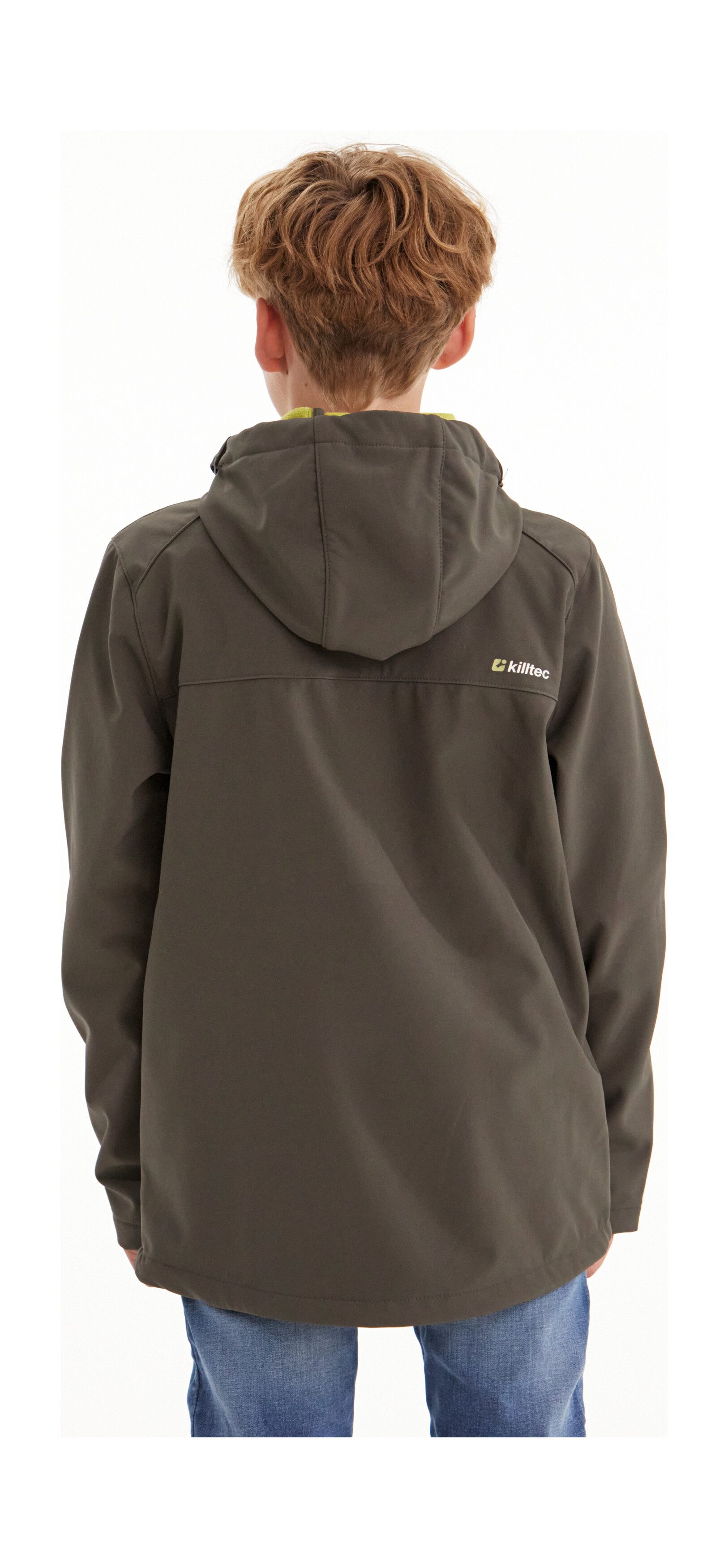 Killtec Softshell-jack Boys softshell-jack Waterafstotende softshelljack met capuchon, fleece en PFAs-vrij