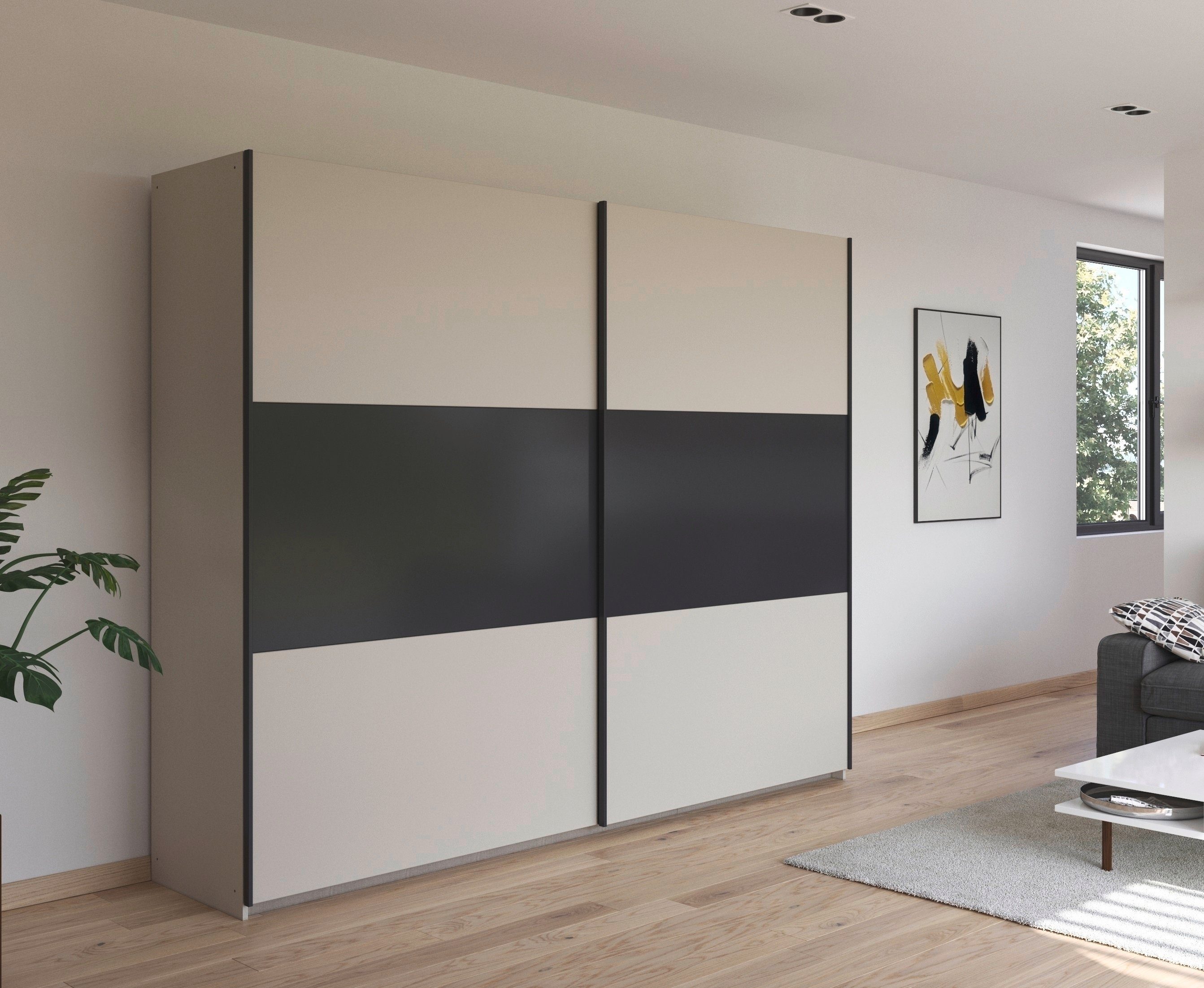 rauch Zweefdeurkast Kledingkast kast garderobe garderobekast waskast NEO met een royale opbergruimte en vele verschillende kleurencombinaties
