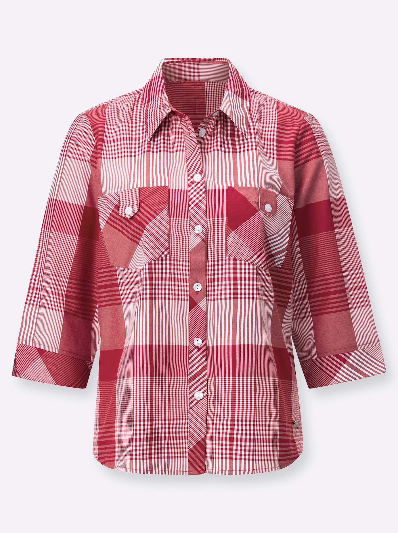 Casual Looks Geruite blouse
