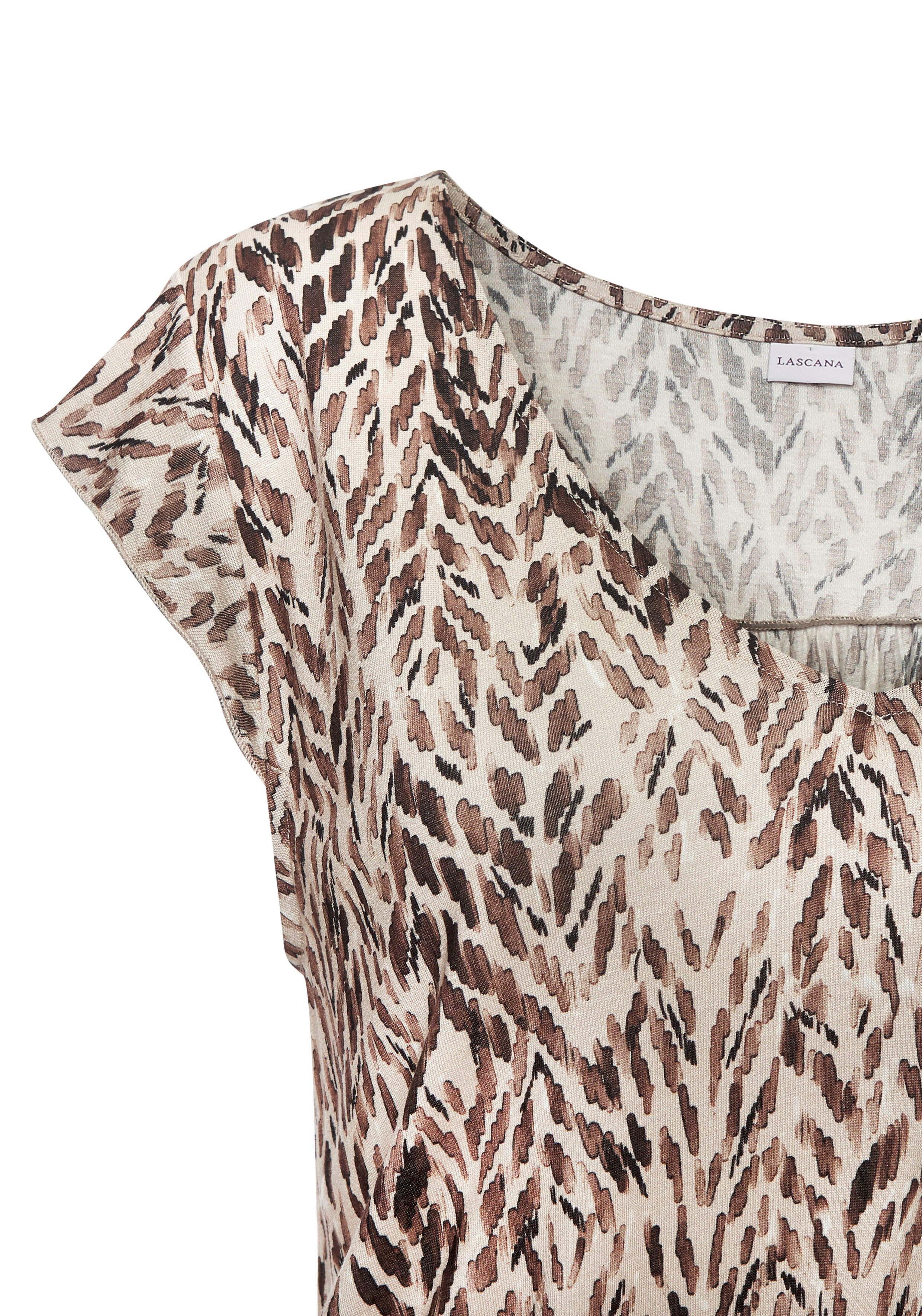 Lascana Strandjurk met alloverprint, zomerjurk