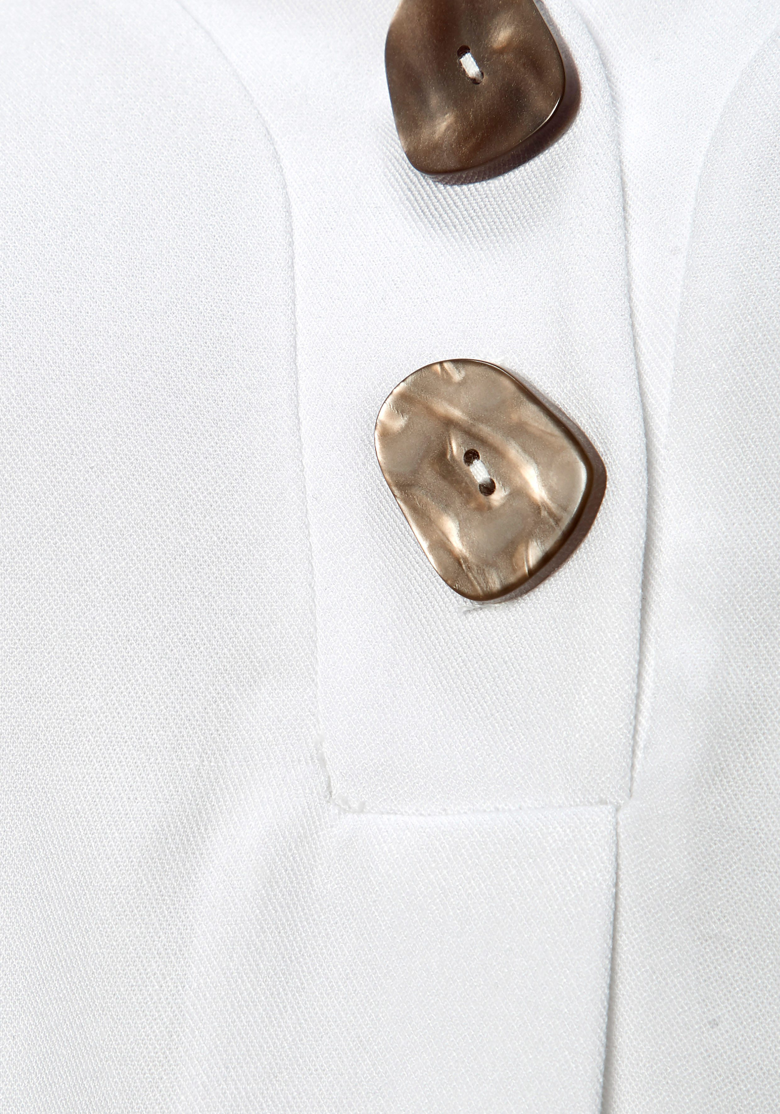 Lascana Blouse met lange mouwen met modieuze knopen