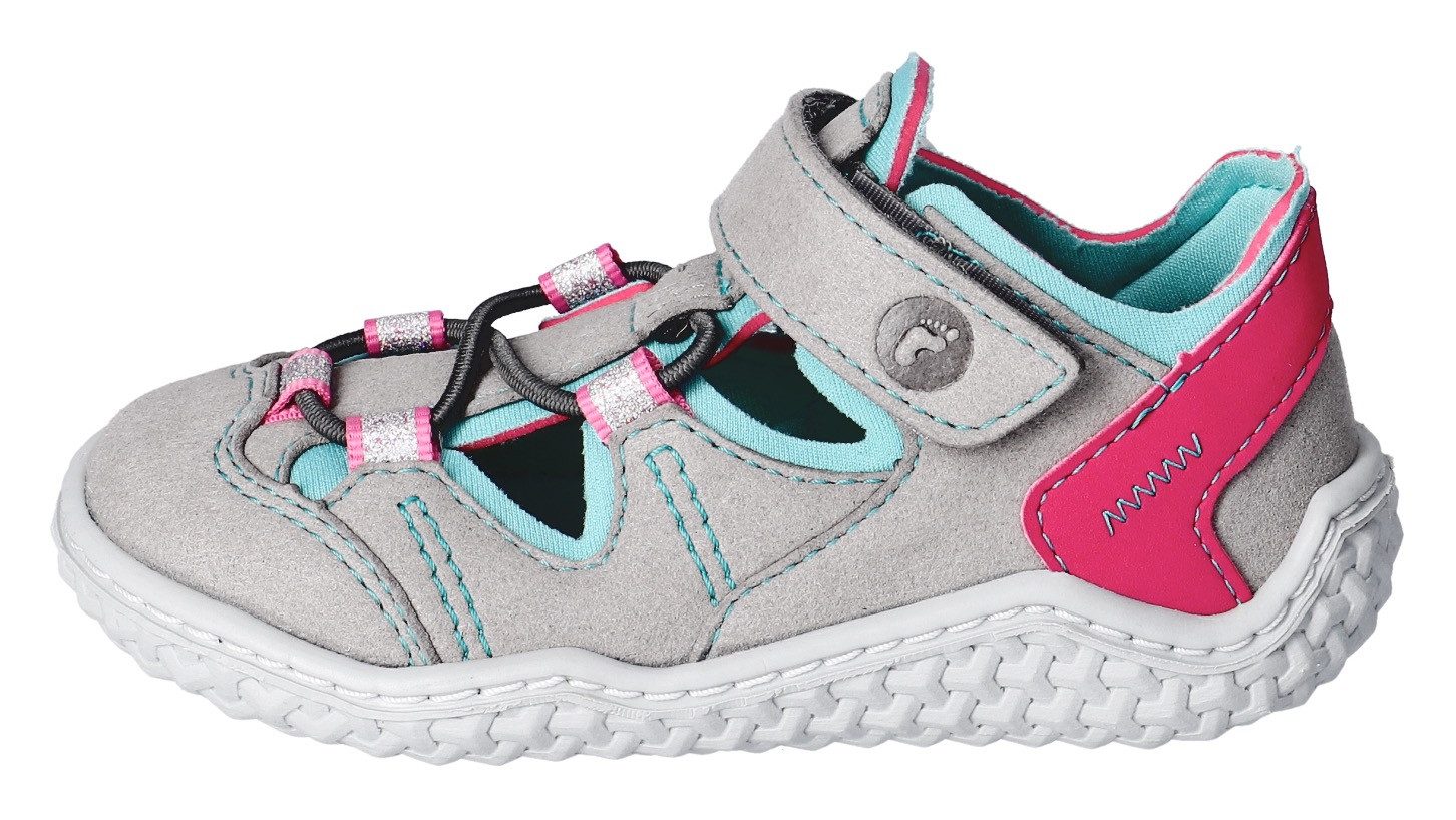 Ricosta Barefootschoenen Jeff WMS: normal , barefoot schoen met elastische band en klittenband, maat sjabloon te downloaden