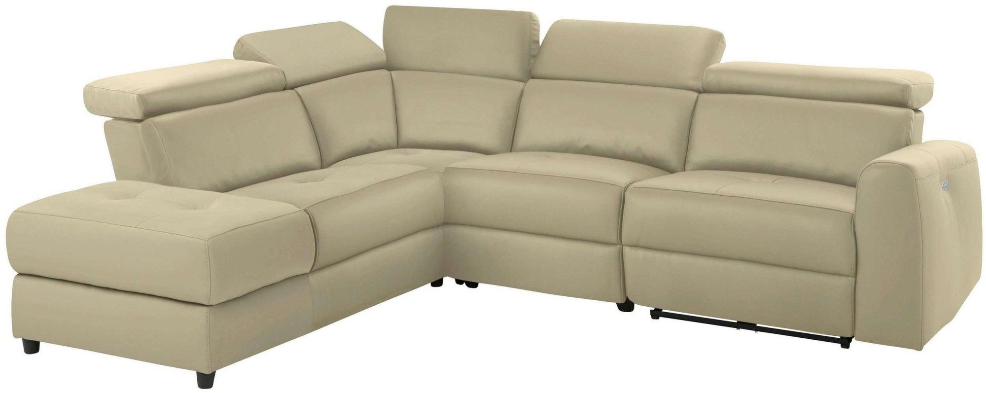 Home affaire Hoekbank Sentrano, L-vorm, 273 cm, man. of electr. relaxfunctie en usb/kopverstelling