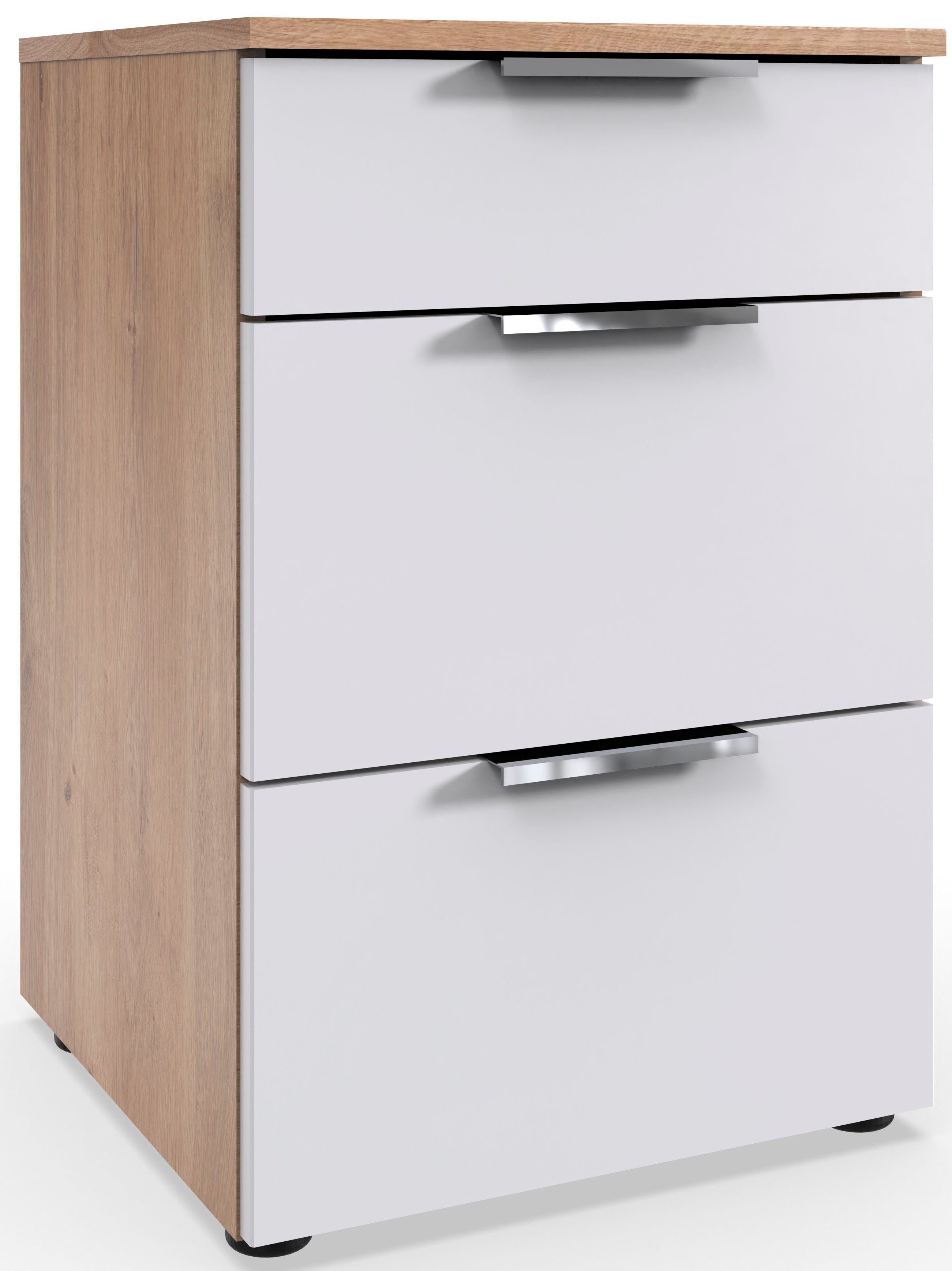 Wimex Nachtkastje Level by fresh to go 3 lades met soft-close functie, 41 cm breed, 61 cm hoog nachtkastjes