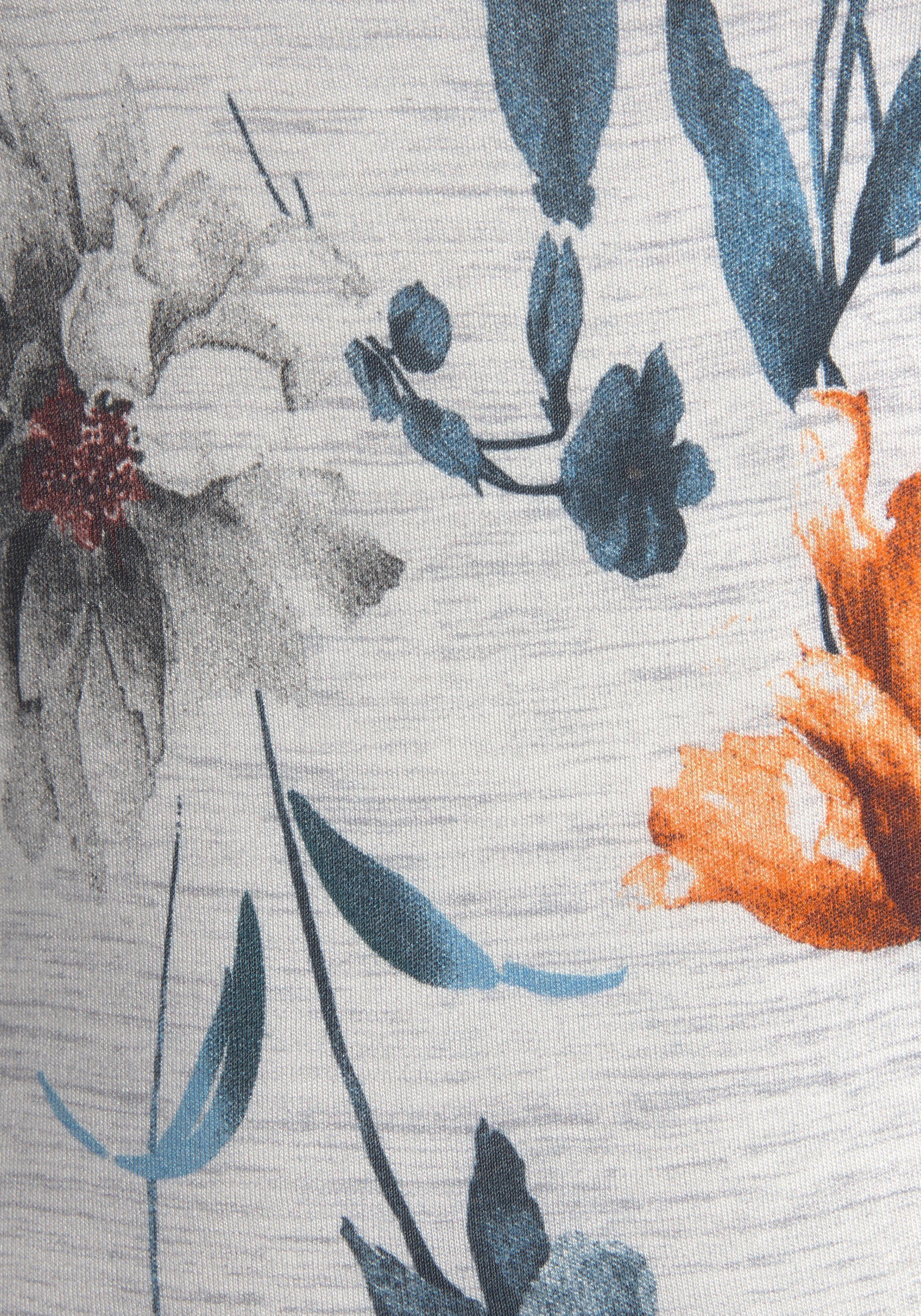 Vivance Jerseyjurk met bloemenprint en zwierige rok, zomerjurk, strandjurk