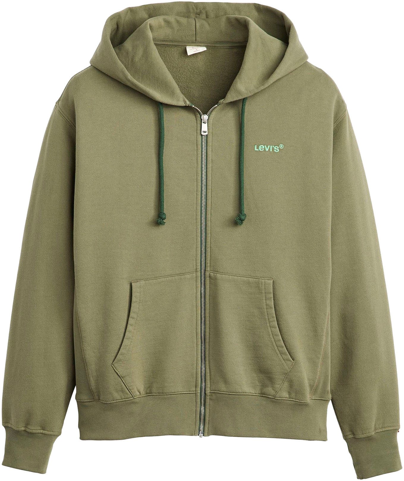 Levi's® Capuchonsweatvest met logoborduursel