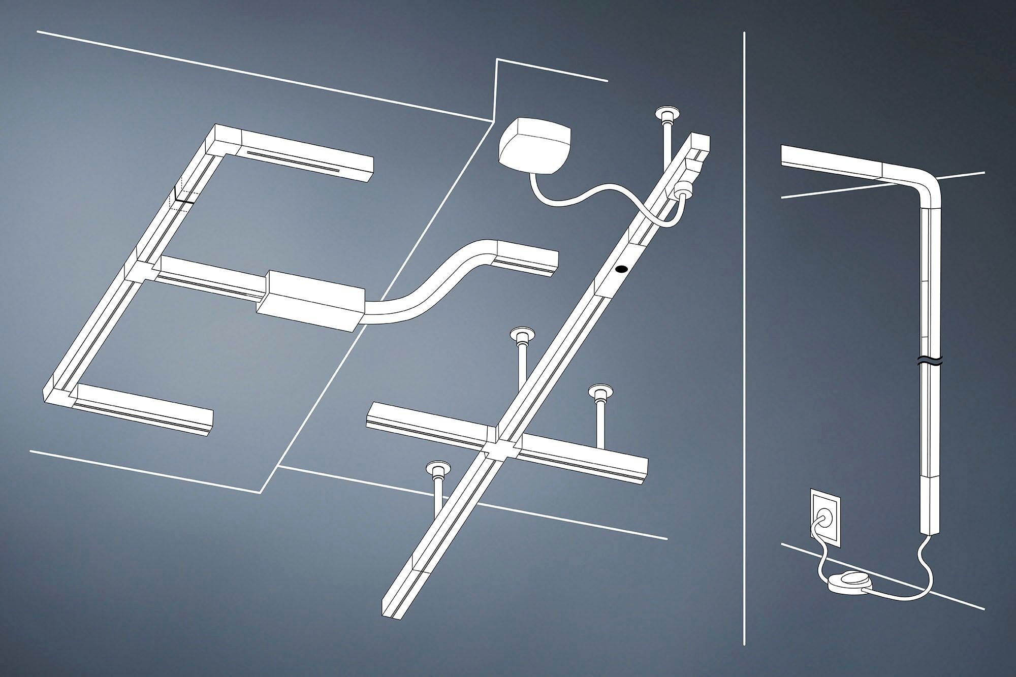Paulmann Railsysteem-lampen URail rail spot Pipe Enkelspot GU10 max. 10W 230V (1-delig)
