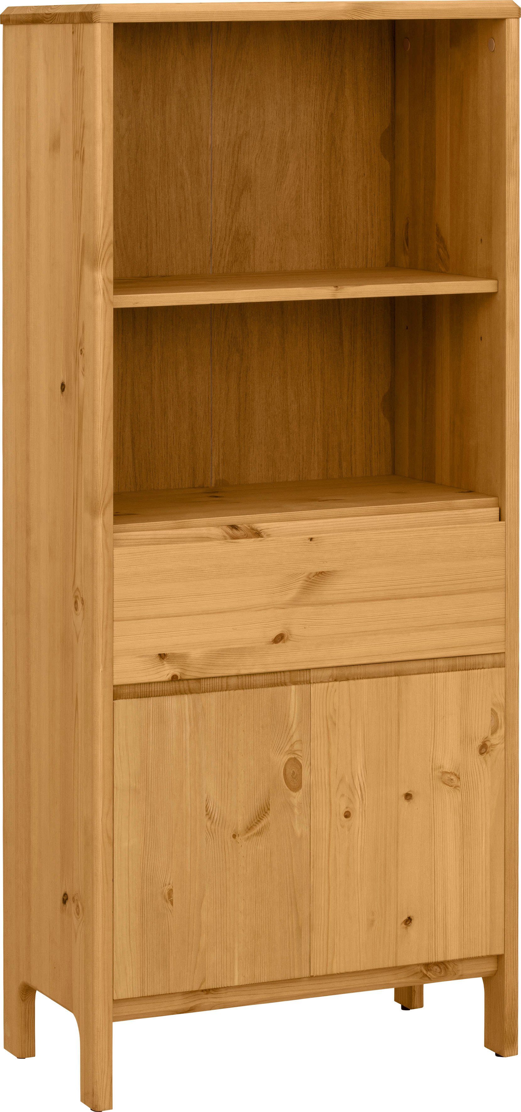 OTTO products Halfhoge kast Jorrick Breedte 60 cm, massief grenenhout met bio olie/was behandeld