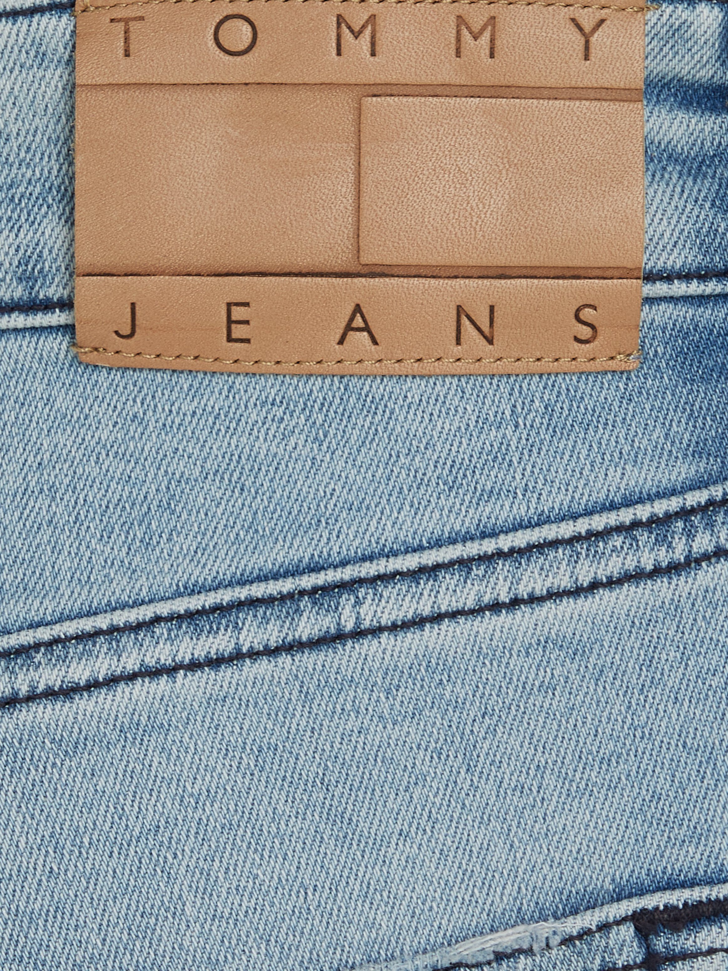 TOMMY JEANS Slim fit jeans SCANTON SLIM met slijtage- en destroyed-details